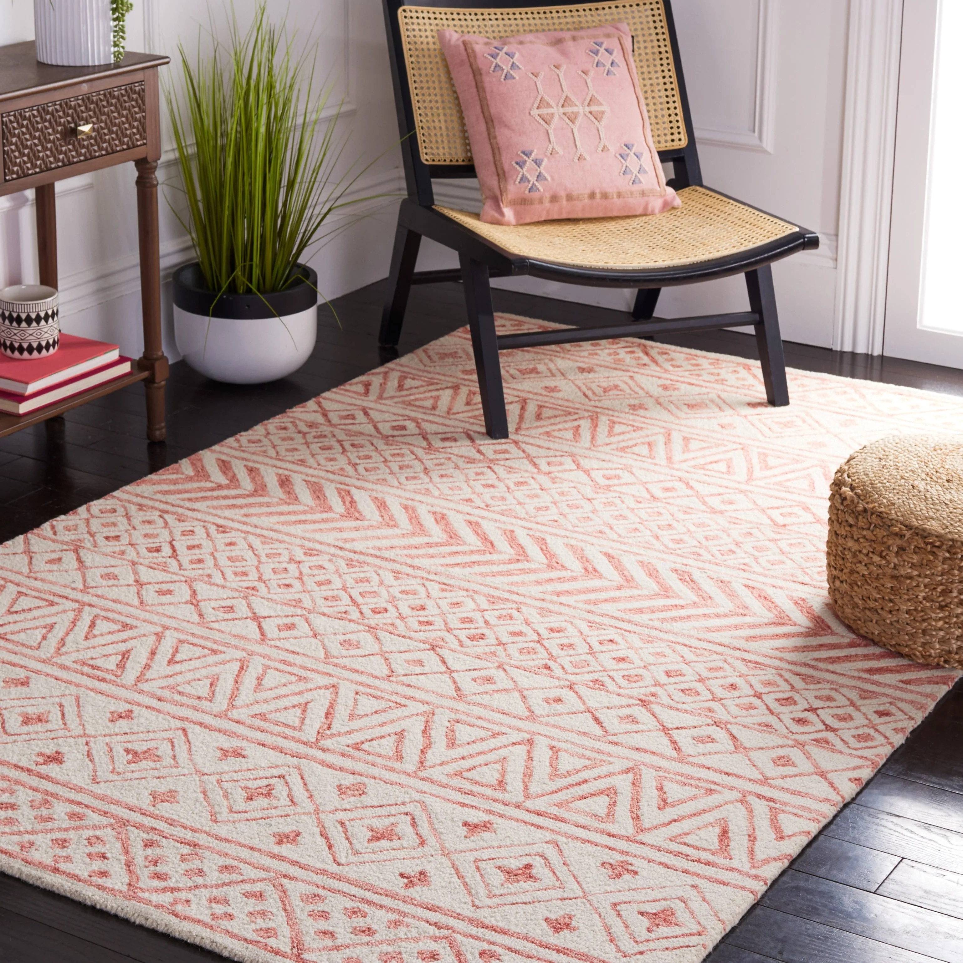 SAFAVIEH Handmade Metro Heloise Moroccan Boho Wool Rug