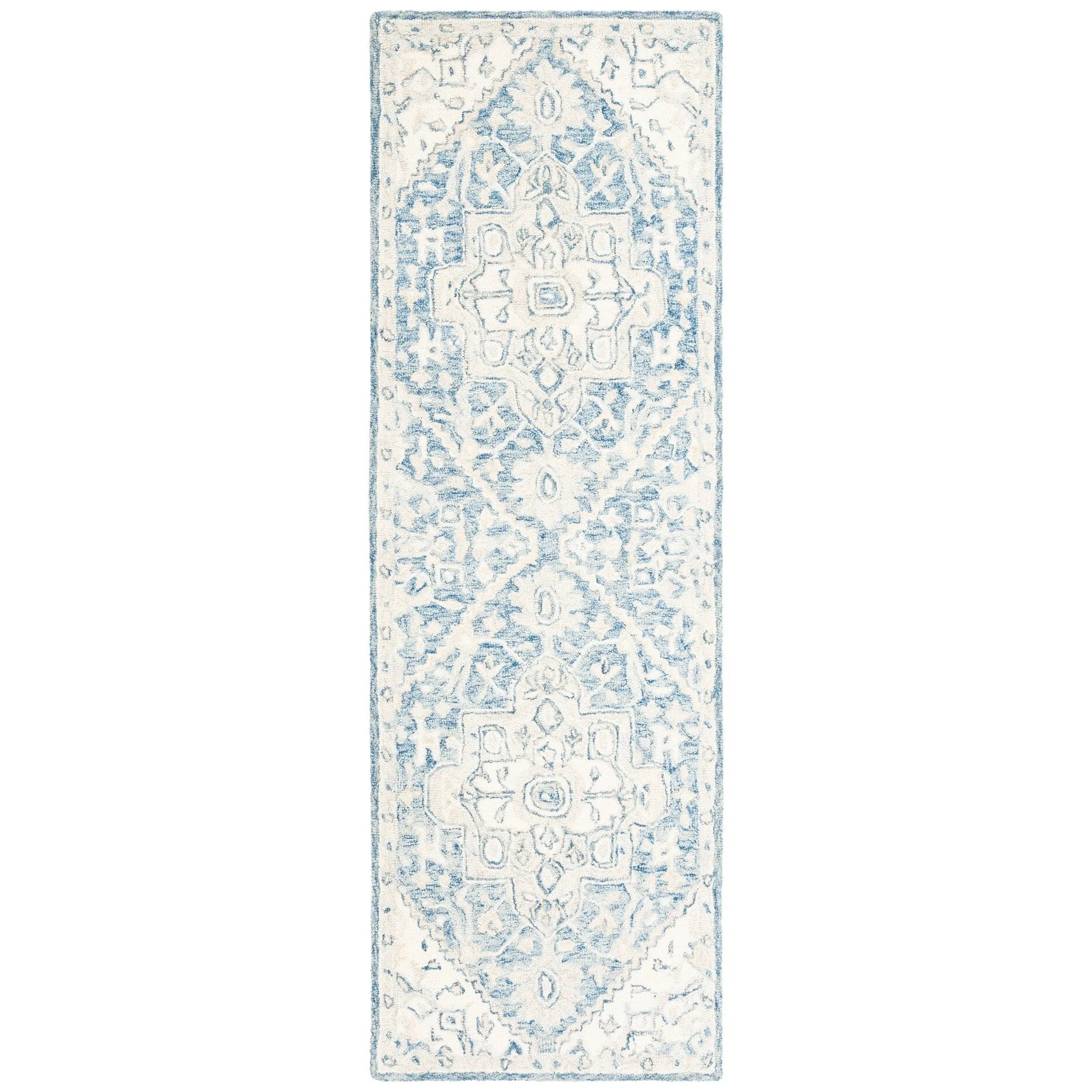 SAFAVIEH Handmade Micro-Loop Gulseven Medallion Wool Rug