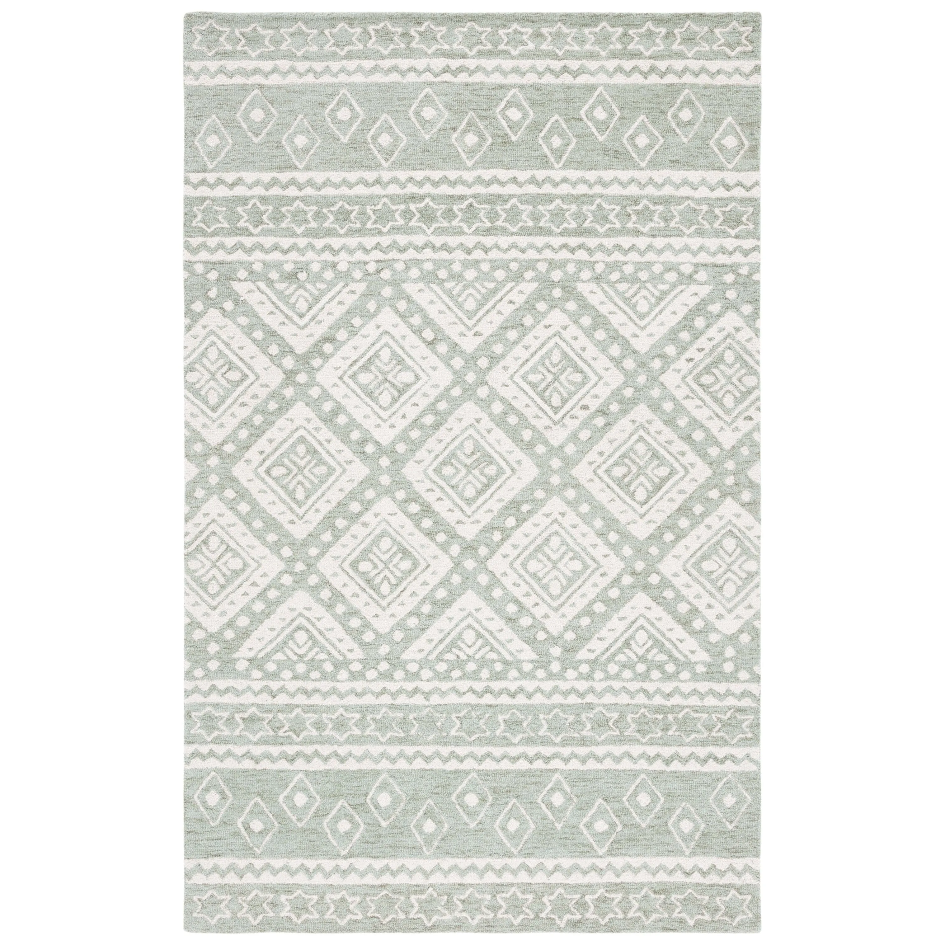 SAFAVIEH Handmade Micro-Loop Kobie Wool Rug