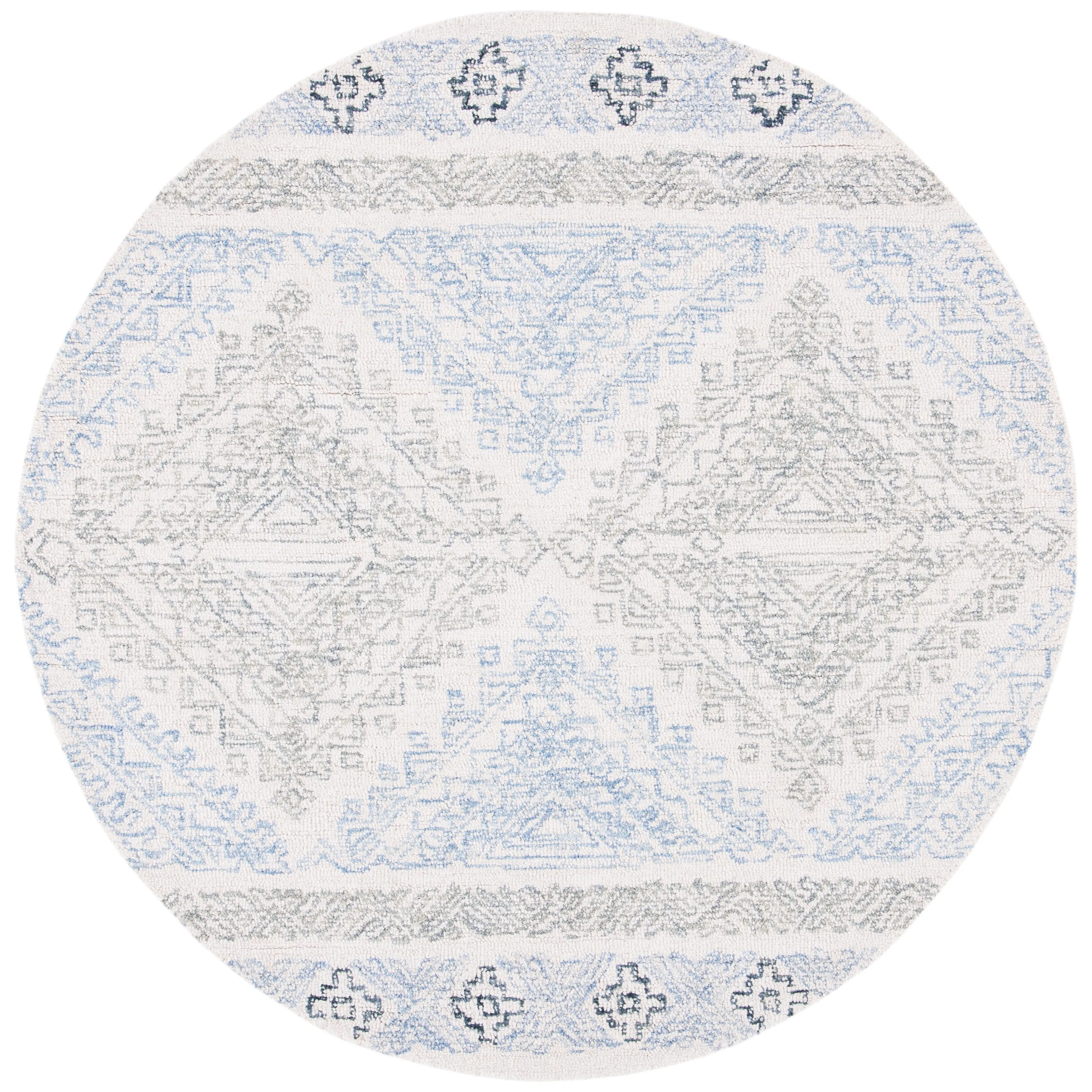 SAFAVIEH Handmade Micro-Loop Lizzi Moroccan Wool Rug
