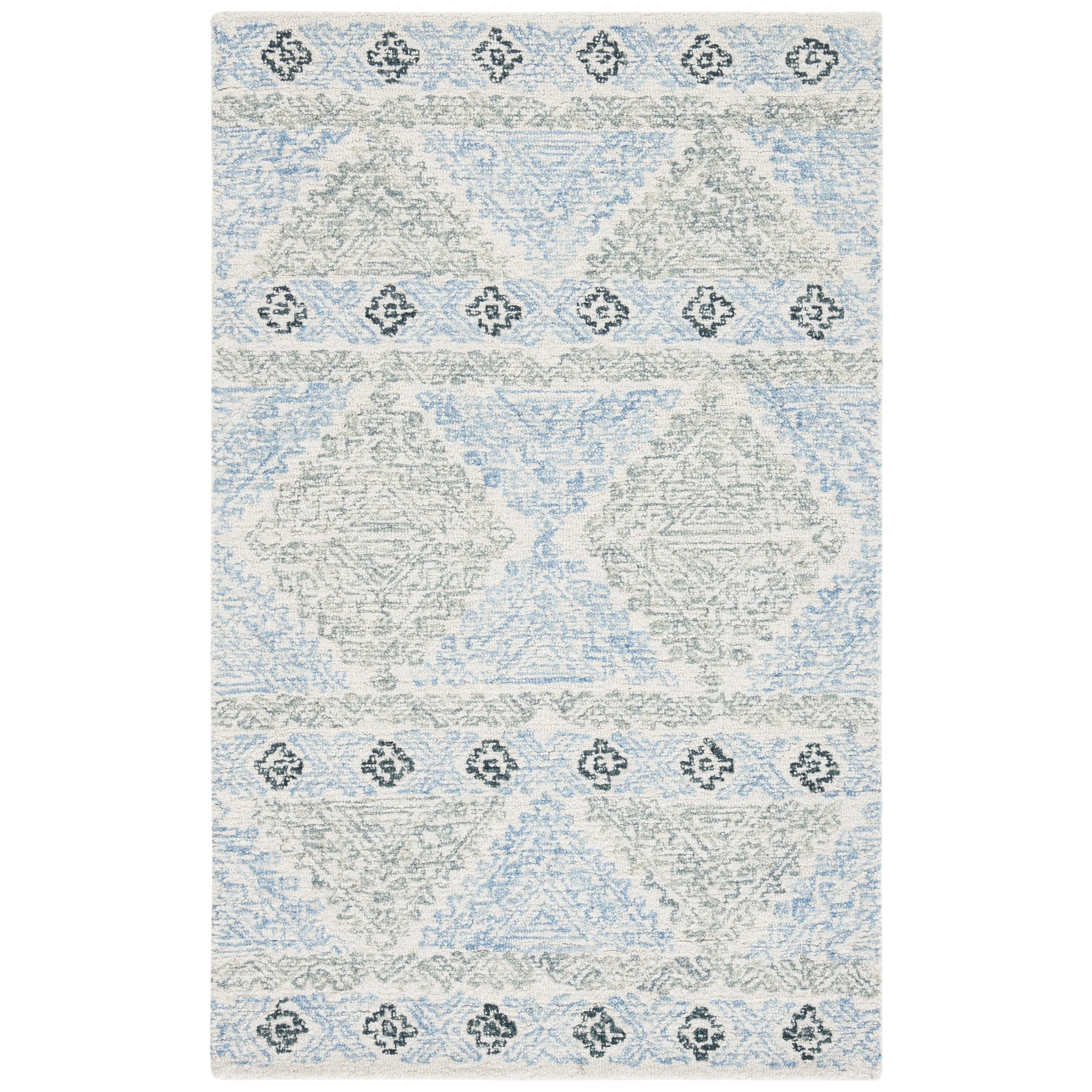 SAFAVIEH Handmade Micro-Loop Lizzi Moroccan Wool Rug