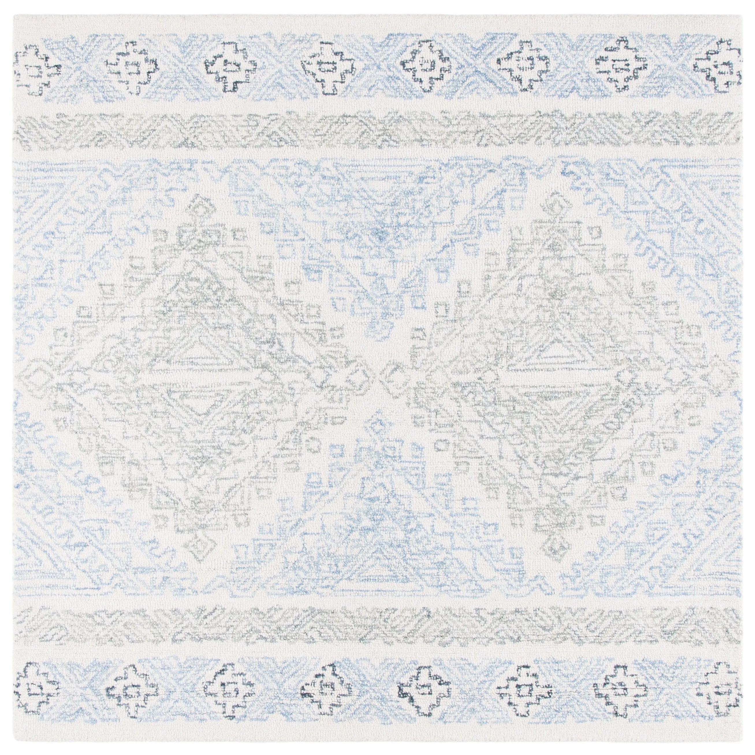 SAFAVIEH Handmade Micro-Loop Lizzi Moroccan Wool Rug