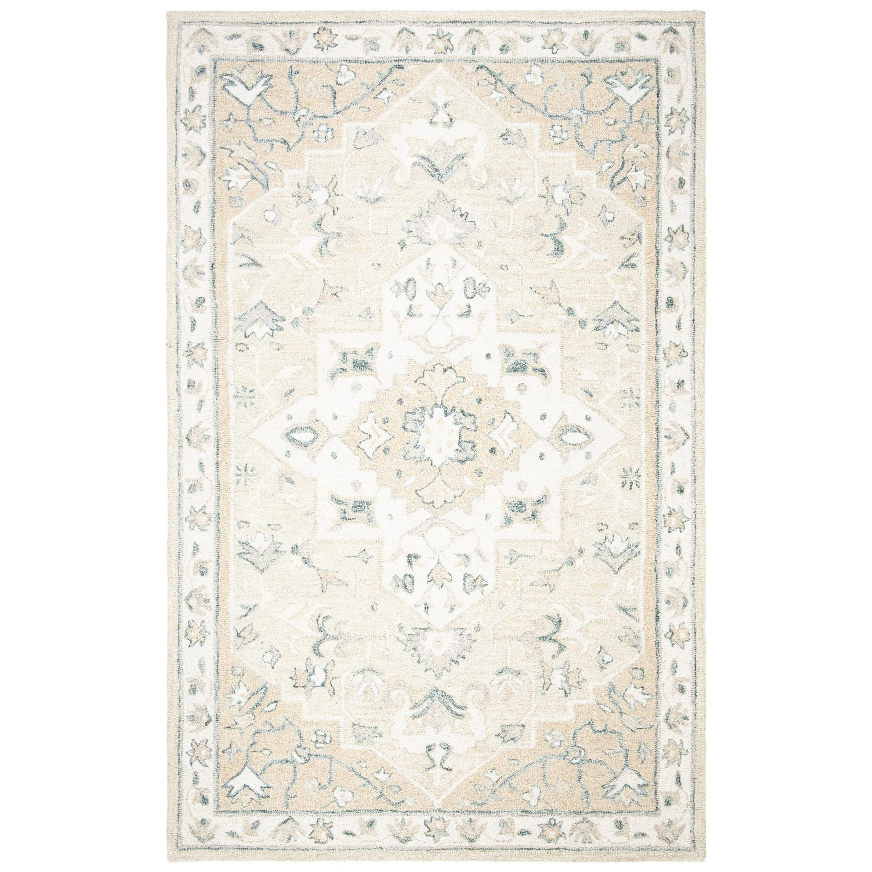 SAFAVIEH Handmade Micro-Loop Selveta Wool Rug