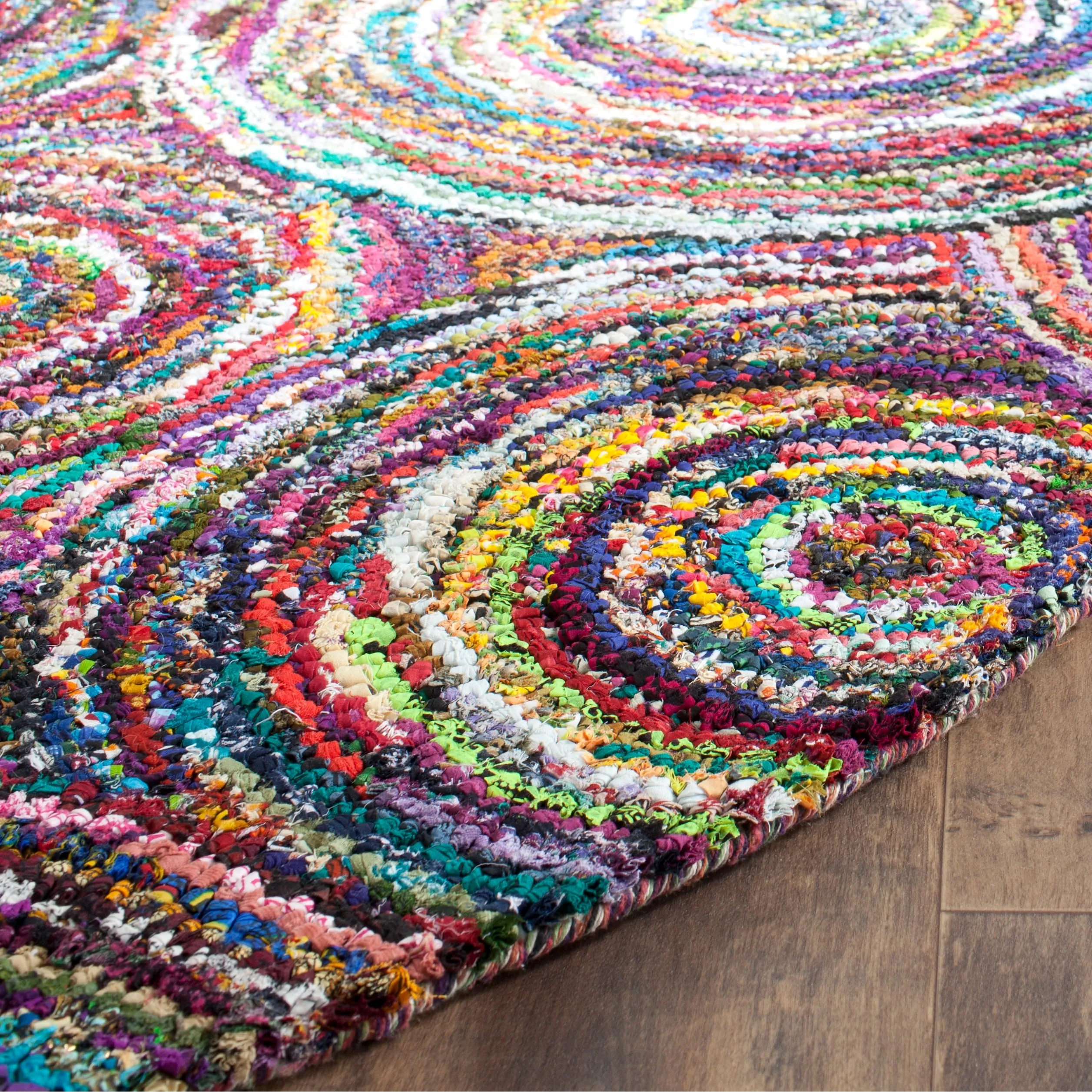 SAFAVIEH Handmade Nantucket Efmorfia Contemporary Cotton Rug