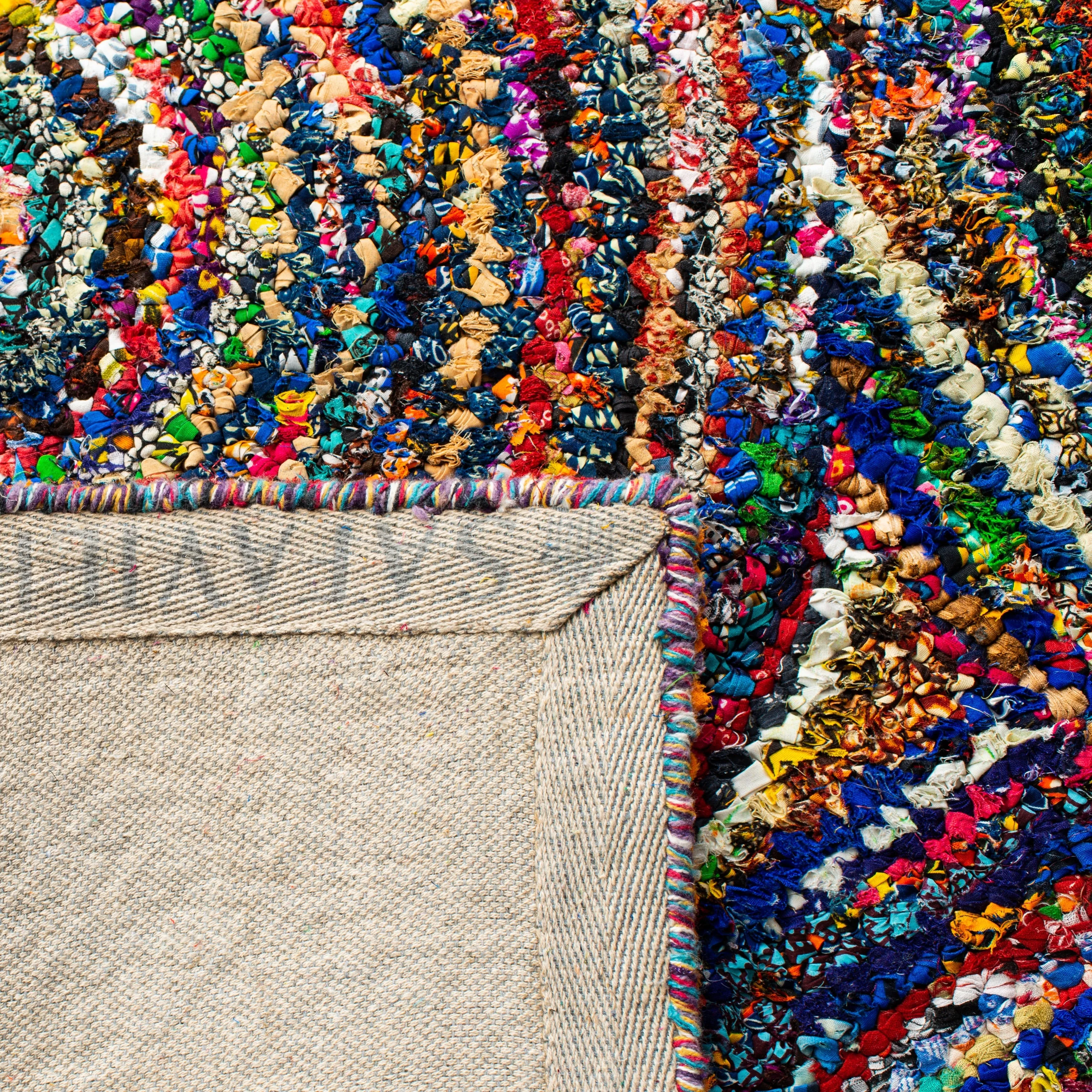 SAFAVIEH Handmade Nantucket Efmorfia Contemporary Cotton Rug