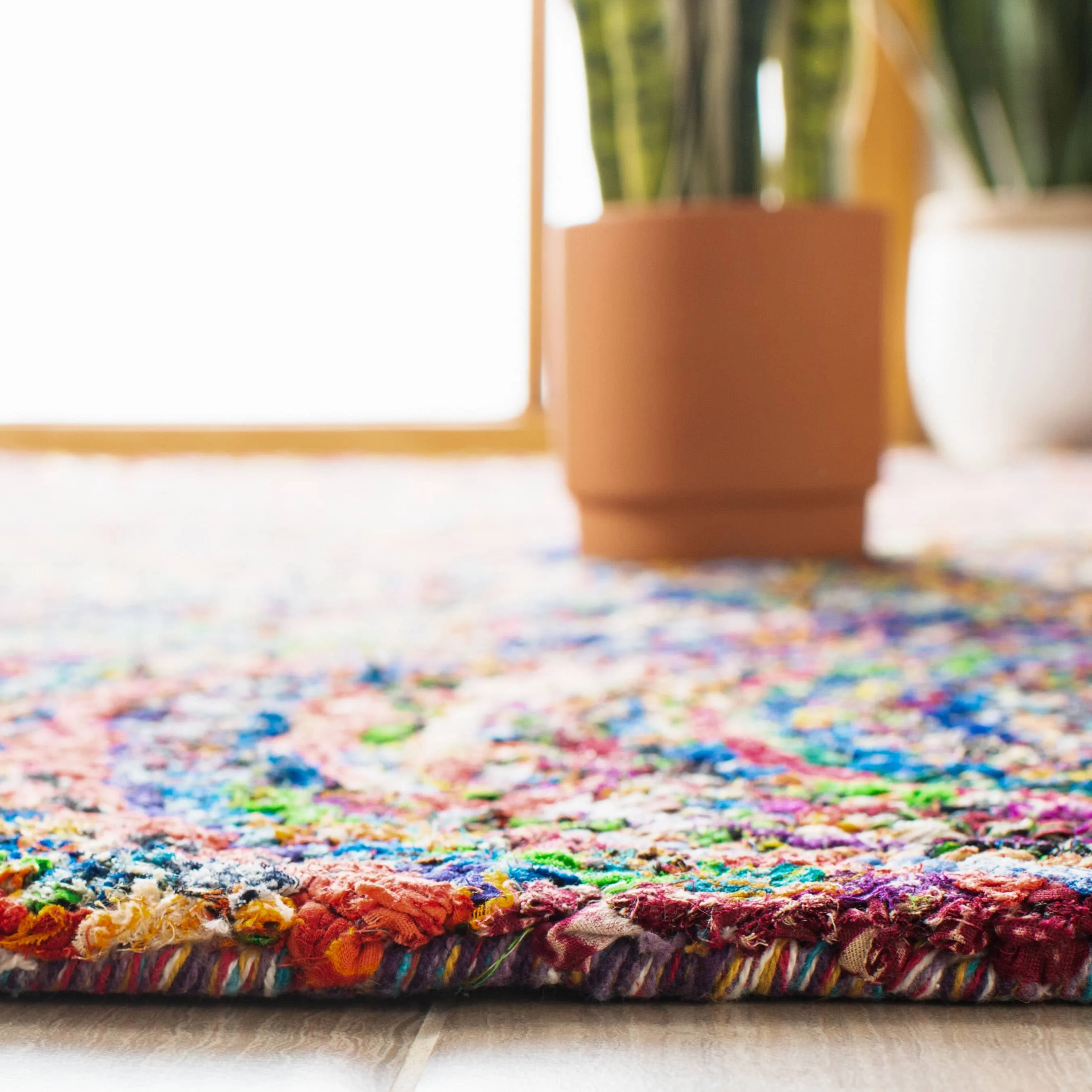 SAFAVIEH Handmade Nantucket Efmorfia Contemporary Cotton Rug