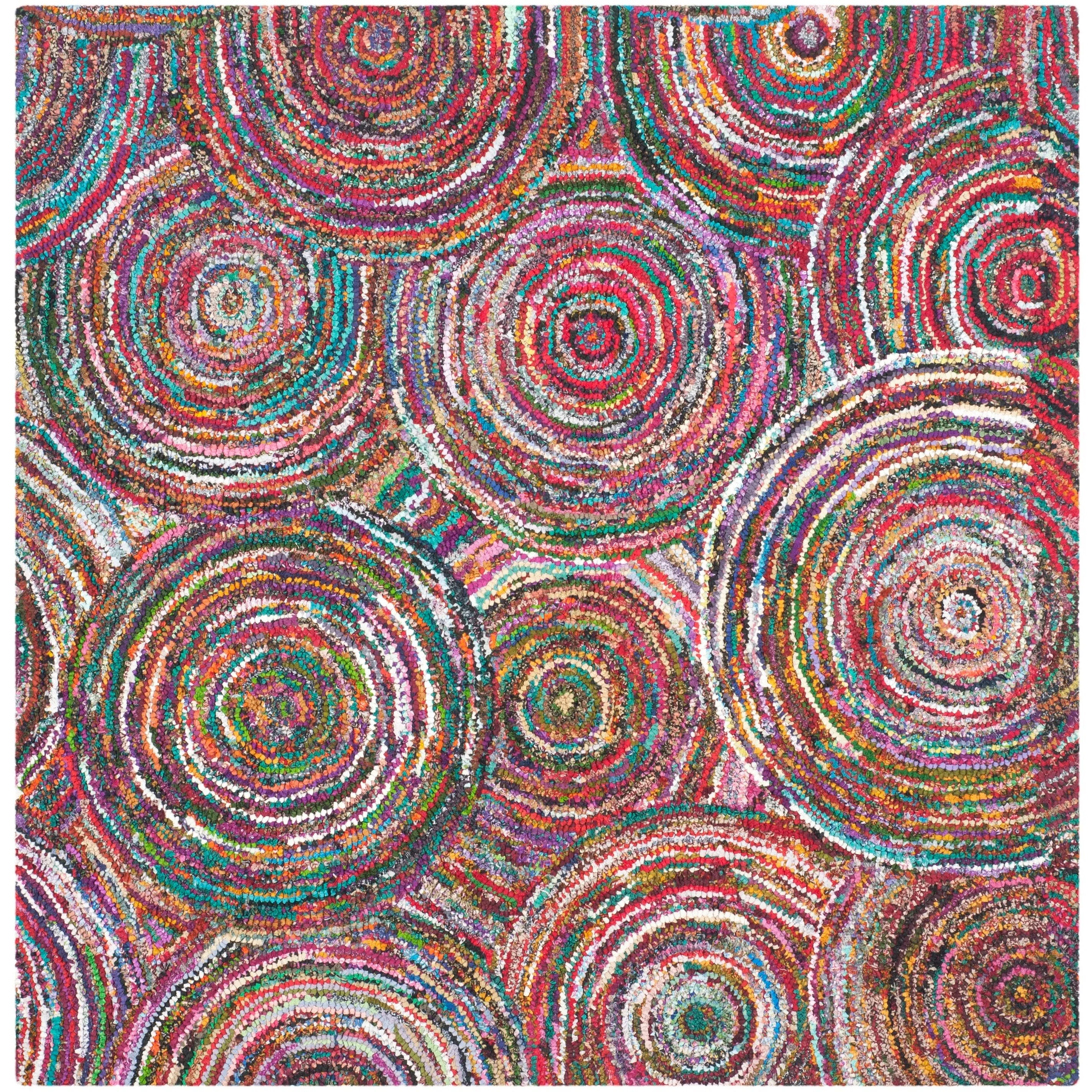 SAFAVIEH Handmade Nantucket Efmorfia Contemporary Cotton Rug