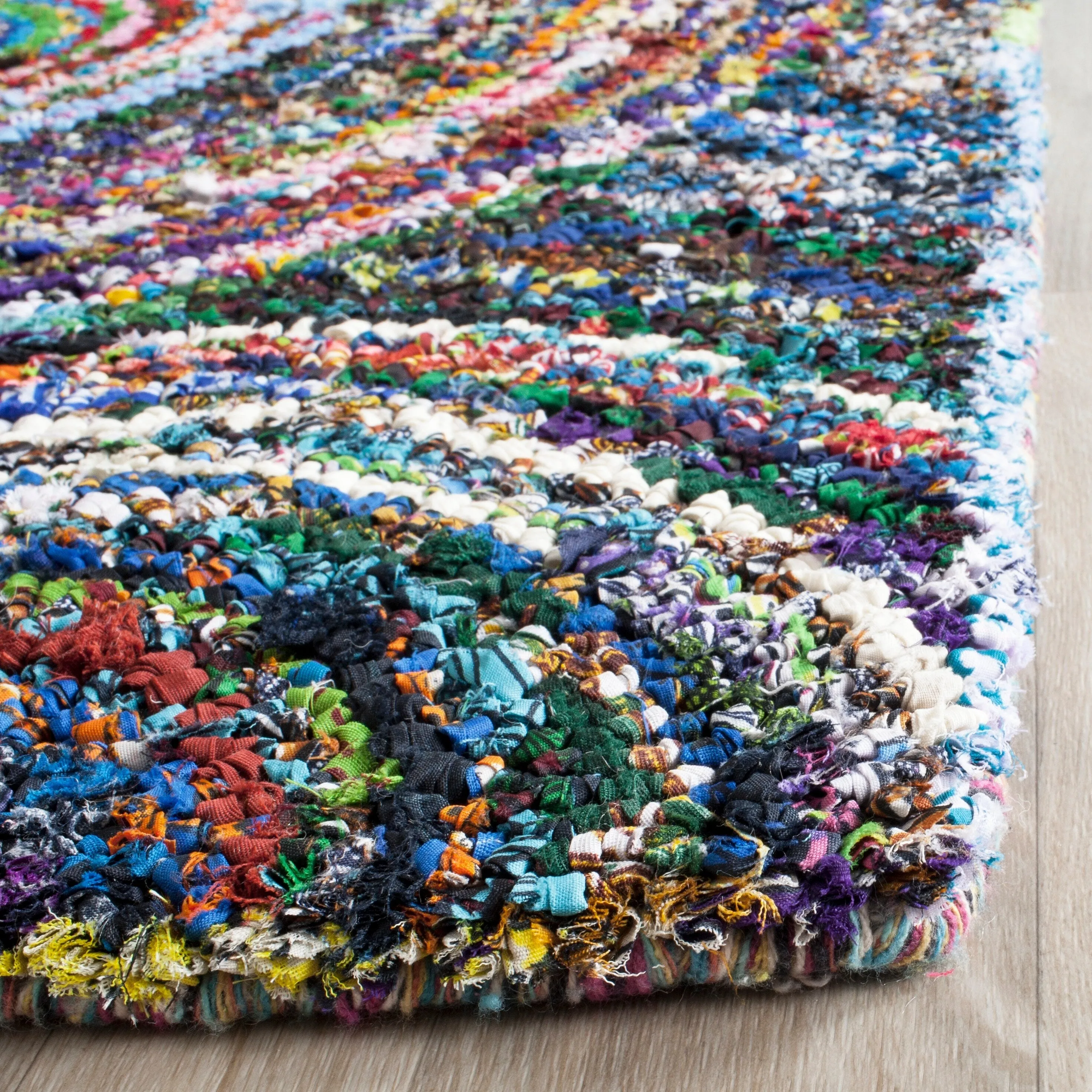 SAFAVIEH Handmade Nantucket Efmorfia Contemporary Cotton Rug