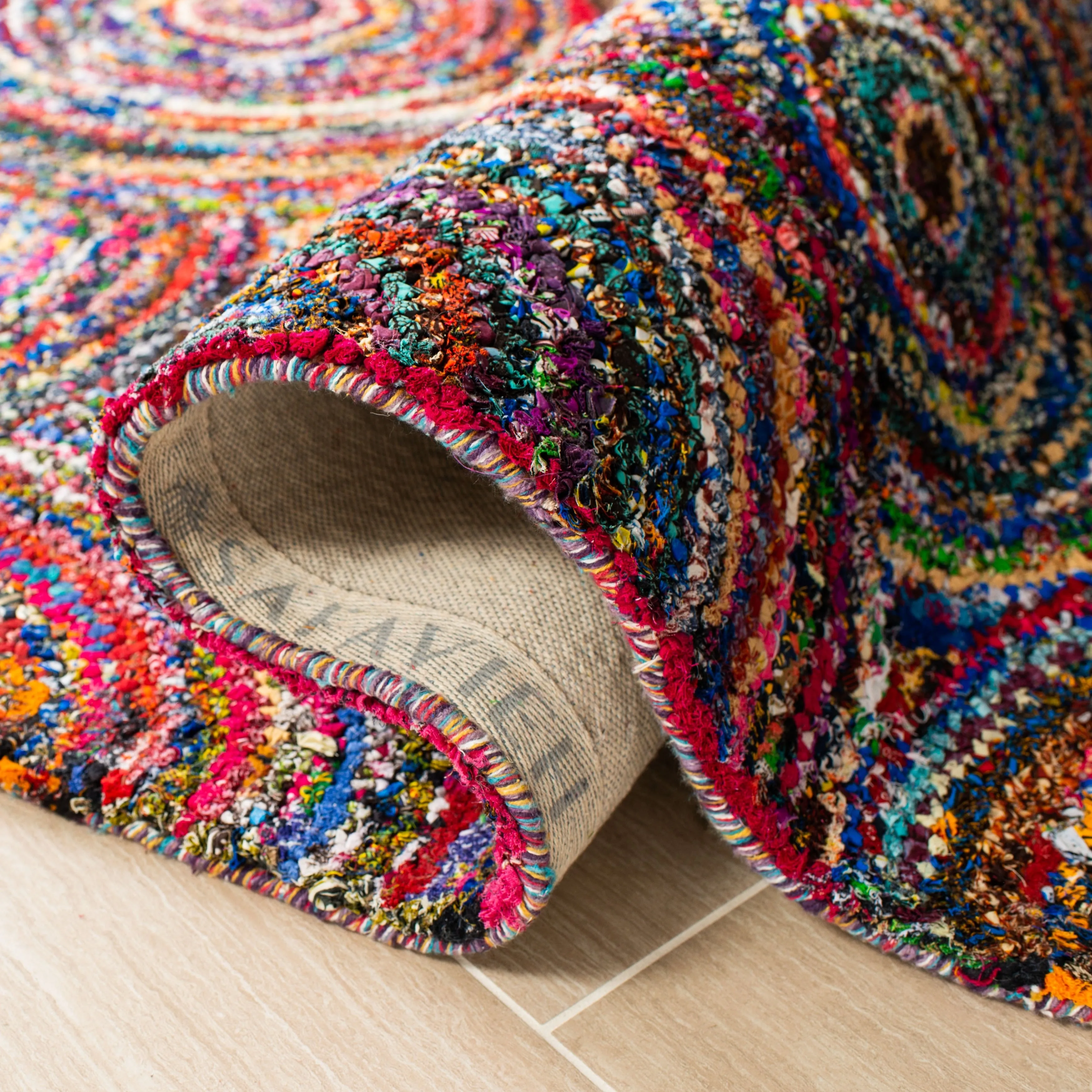 SAFAVIEH Handmade Nantucket Efmorfia Contemporary Cotton Rug