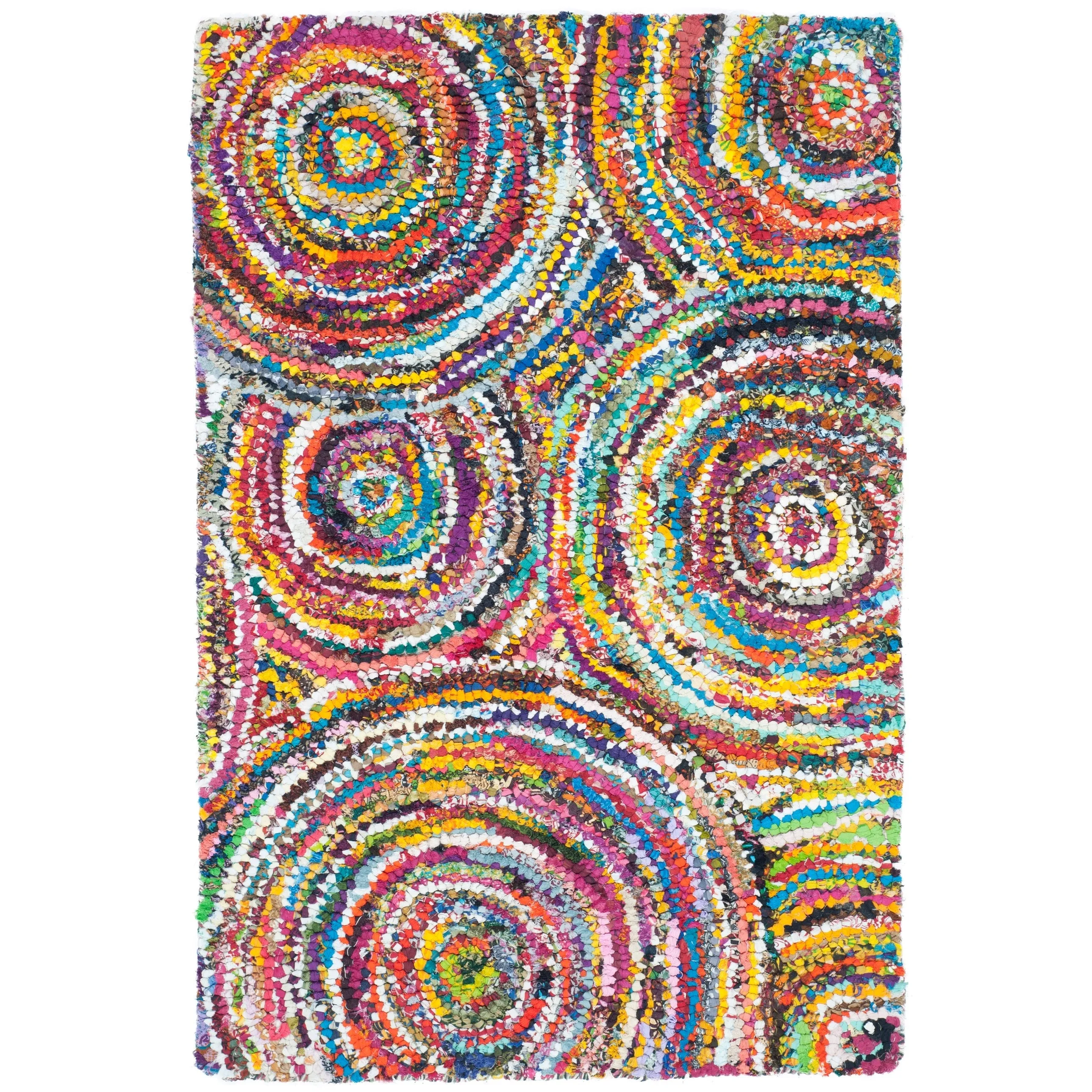 SAFAVIEH Handmade Nantucket Efmorfia Contemporary Cotton Rug