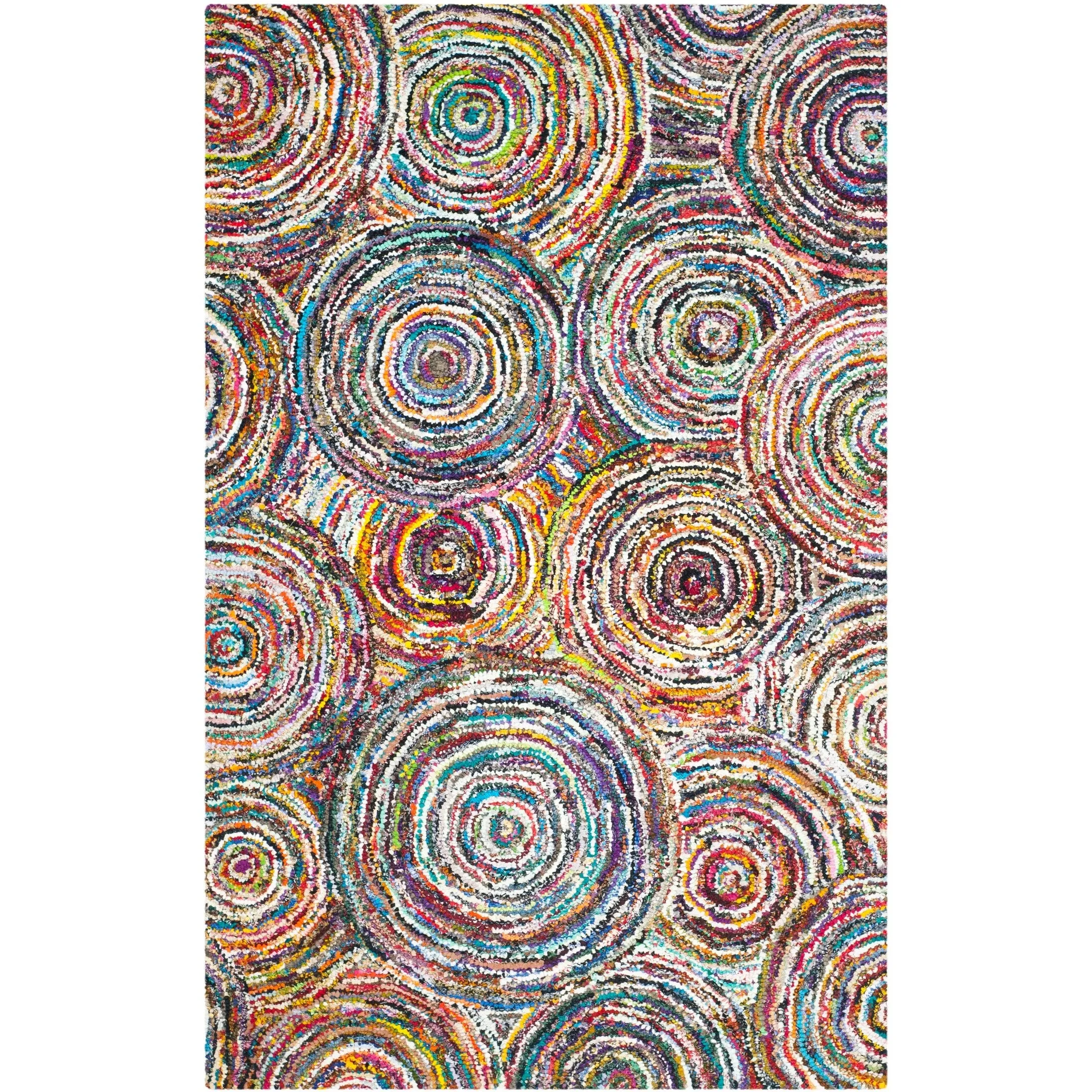 SAFAVIEH Handmade Nantucket Efmorfia Contemporary Cotton Rug