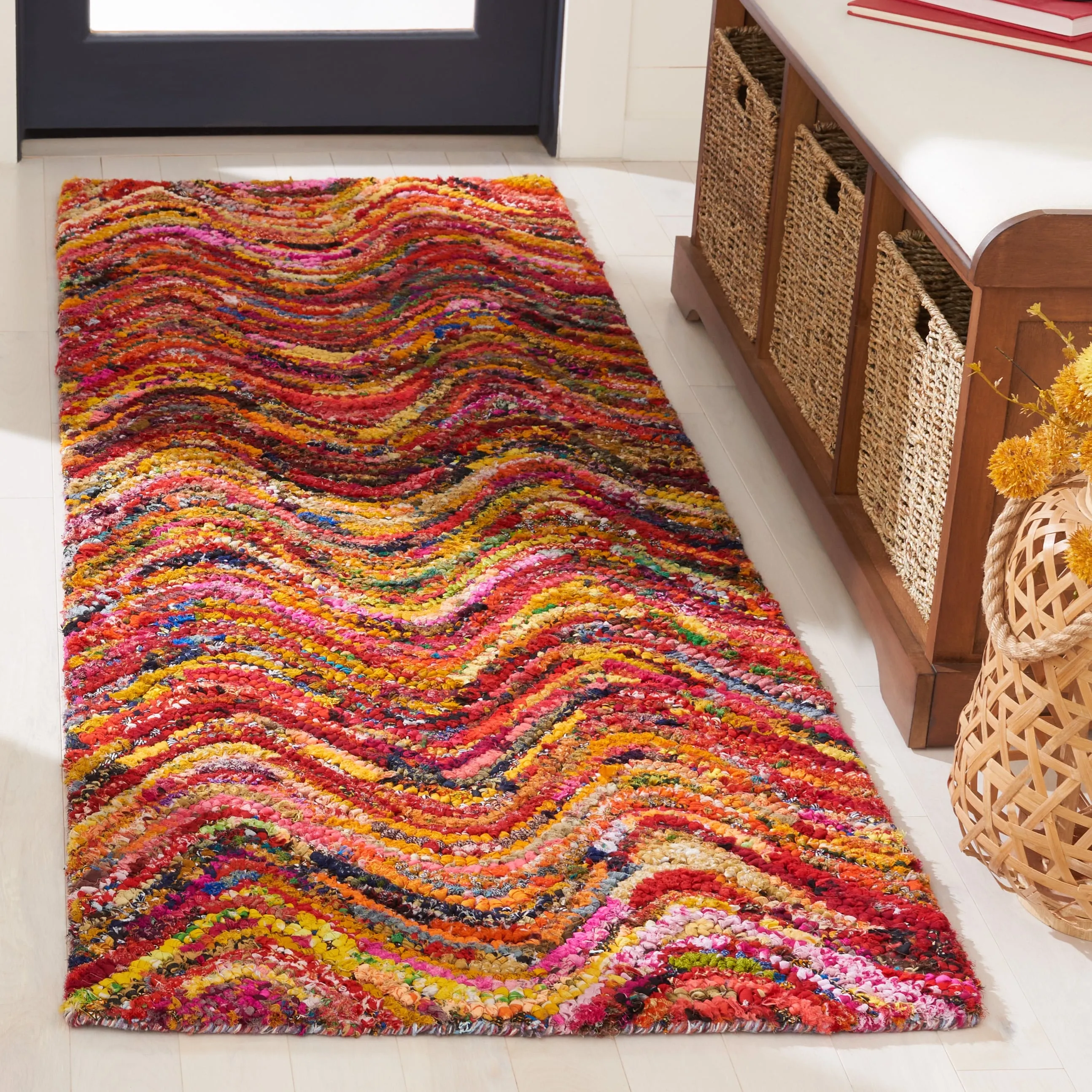 SAFAVIEH. Handmade Nantucket Sorana Contemporary Cotton Rug
