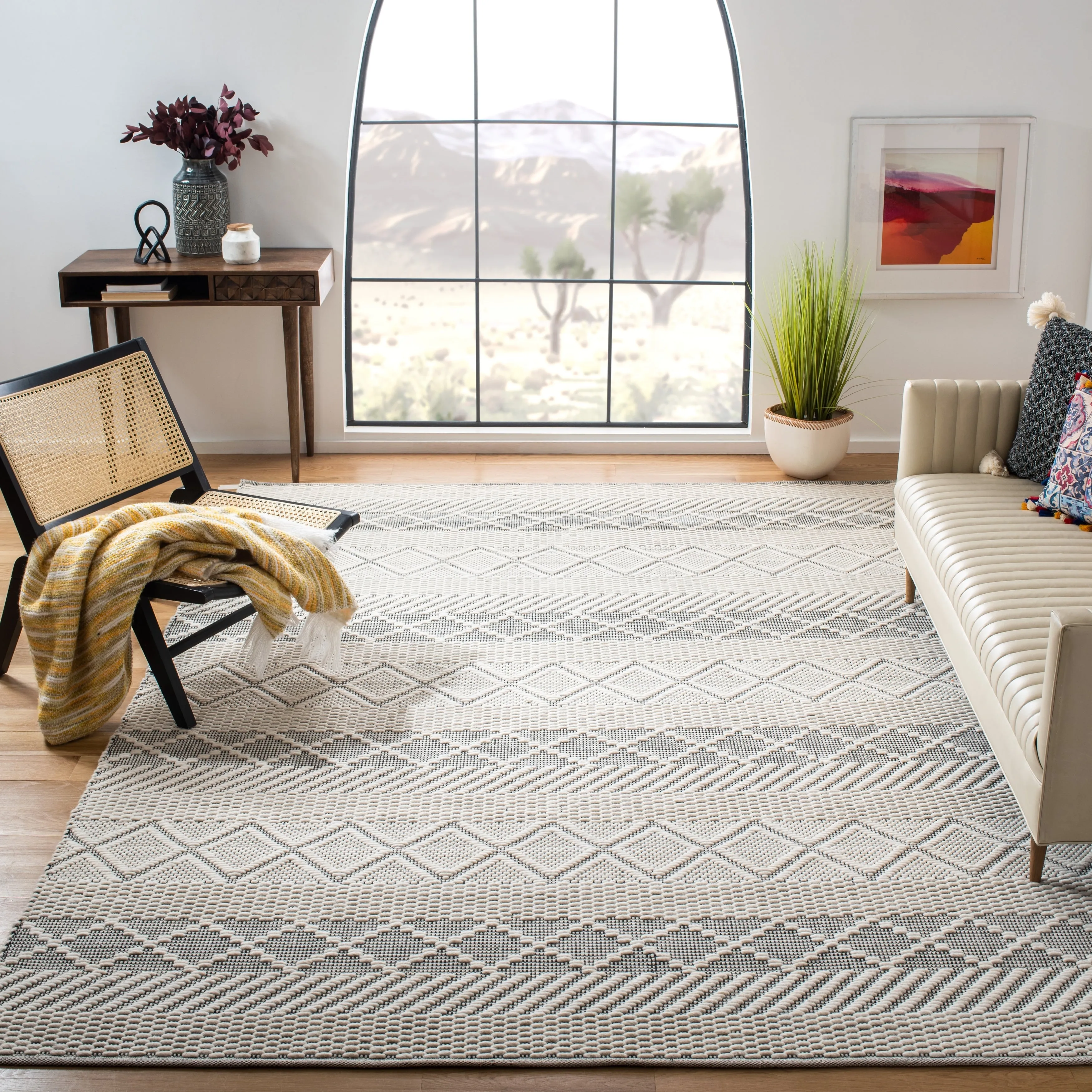 SAFAVIEH Handmade Natura Fazlie Moroccan Wool Rug