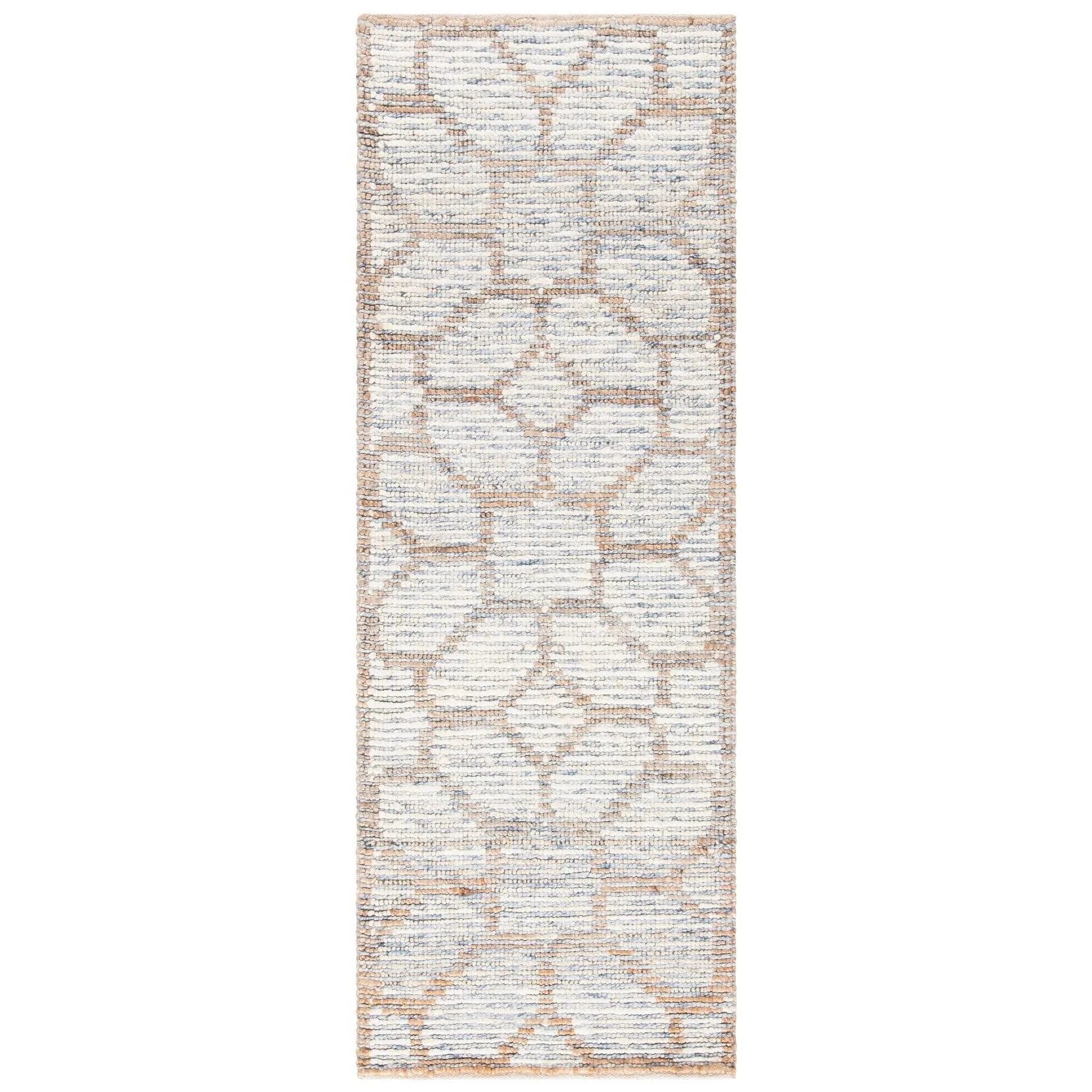 SAFAVIEH Handmade Natural Fiber Azaria Nautical Geometric Wool Rug