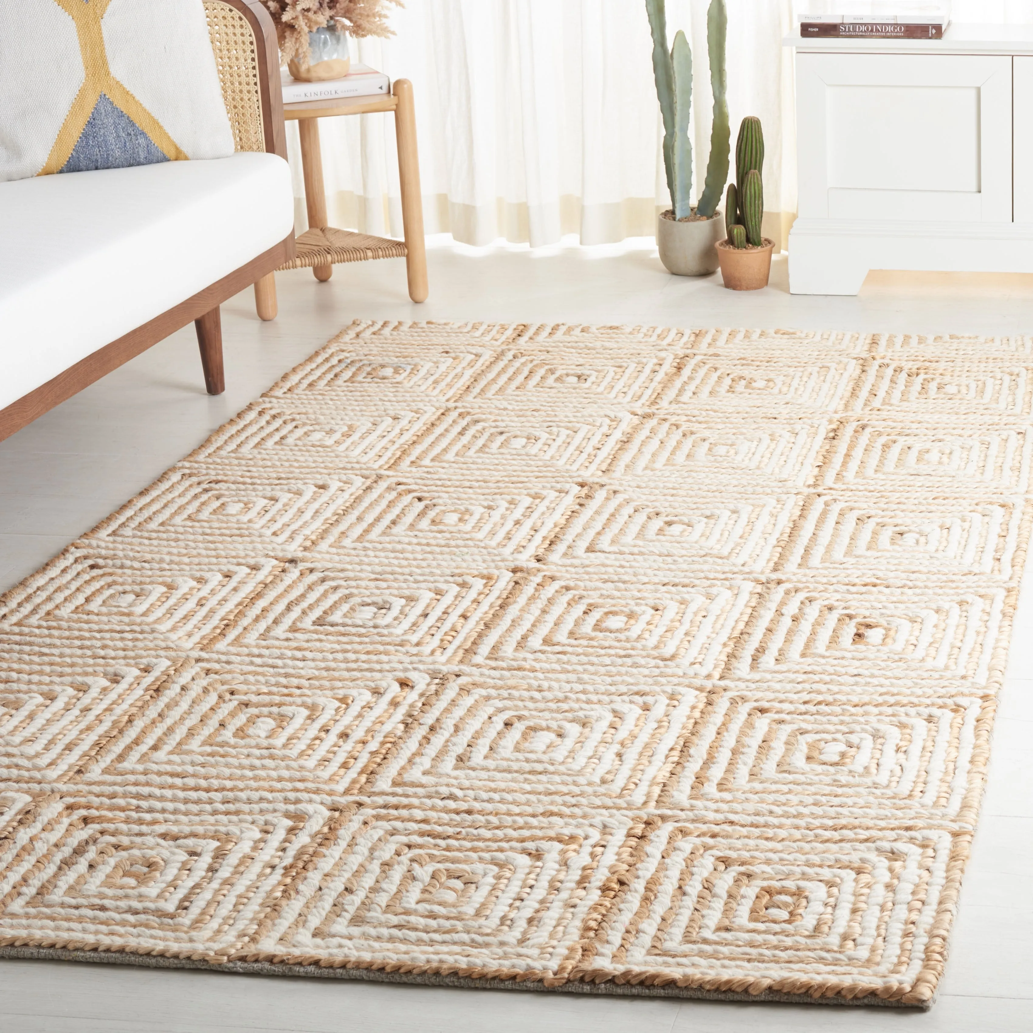SAFAVIEH Handmade Natural Fiber Bethzy Farmhouse Jute & Wool