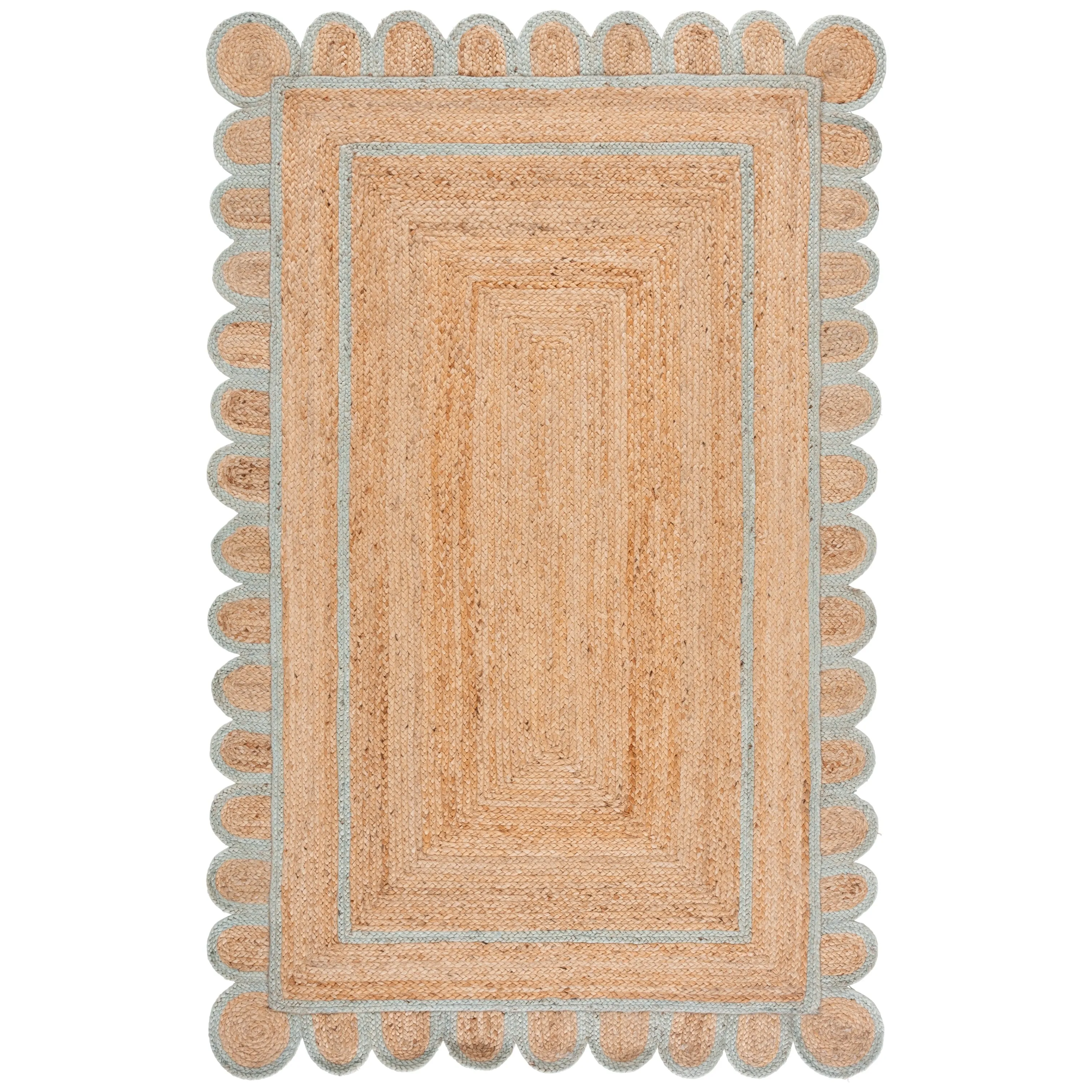 SAFAVIEH Handmade Natural Fiber Calcedonia Border Pattern Jute Rug