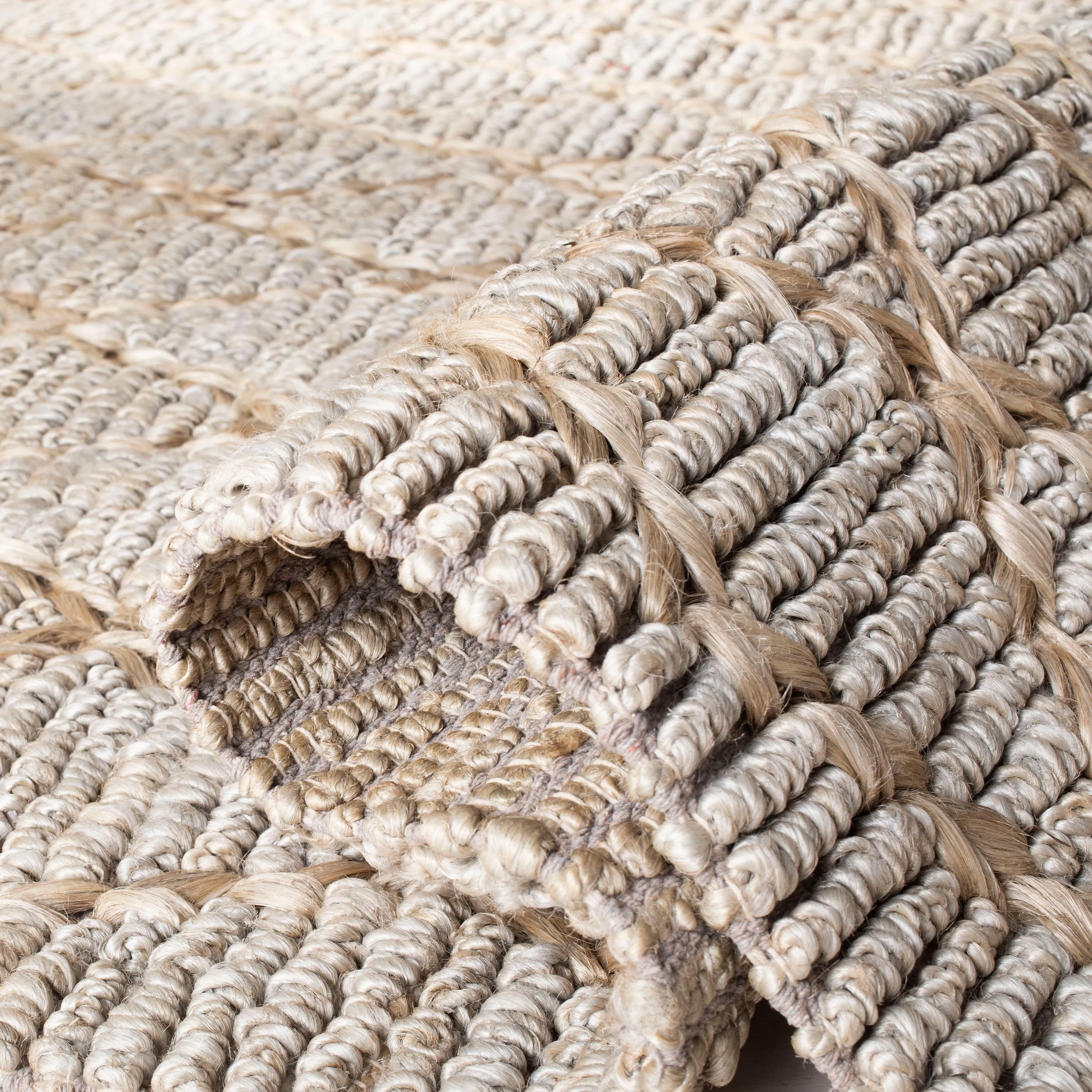 SAFAVIEH Handmade Natural Fiber Foolke Casual Jute Trellis Rug