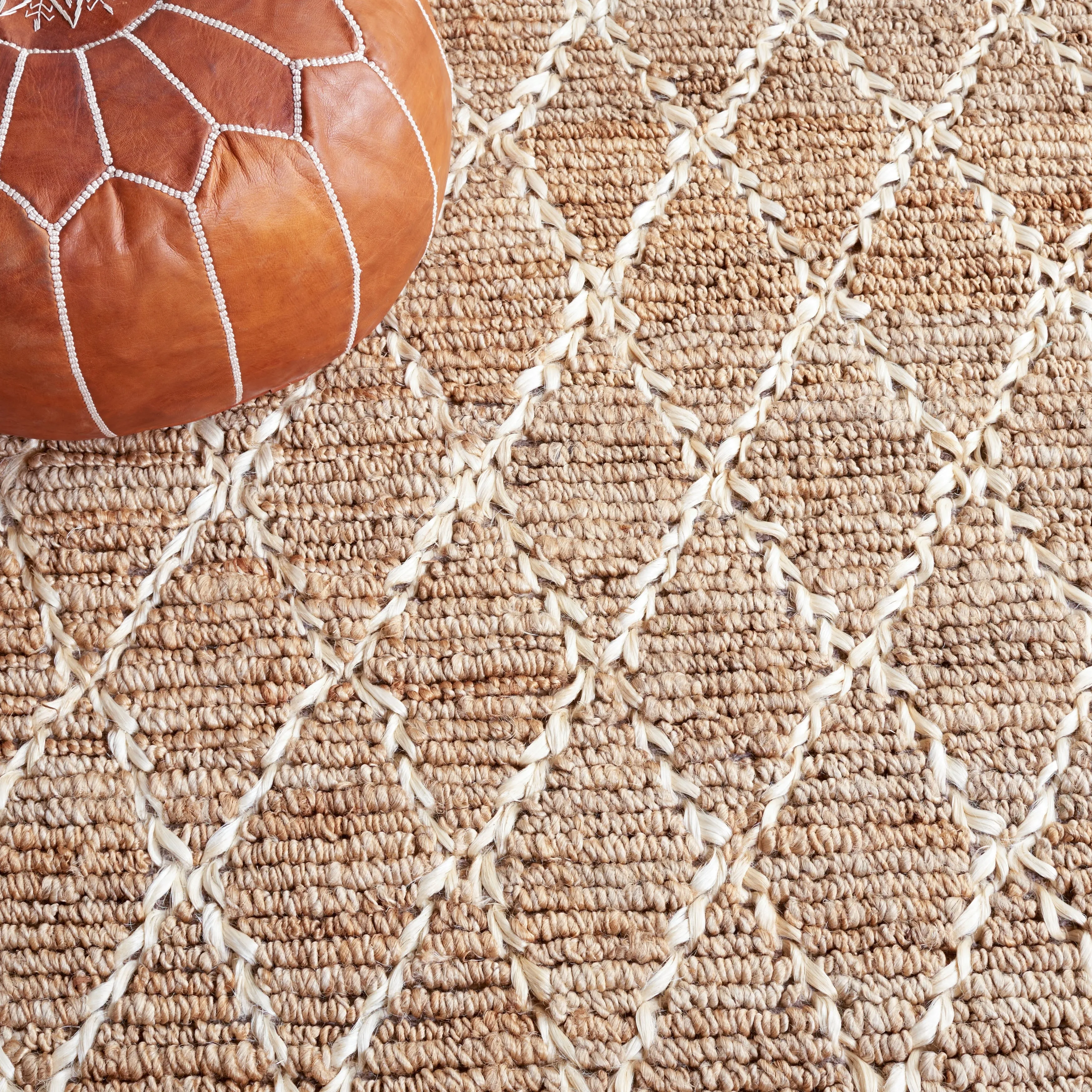 SAFAVIEH Handmade Natural Fiber Foolke Casual Jute Trellis Rug