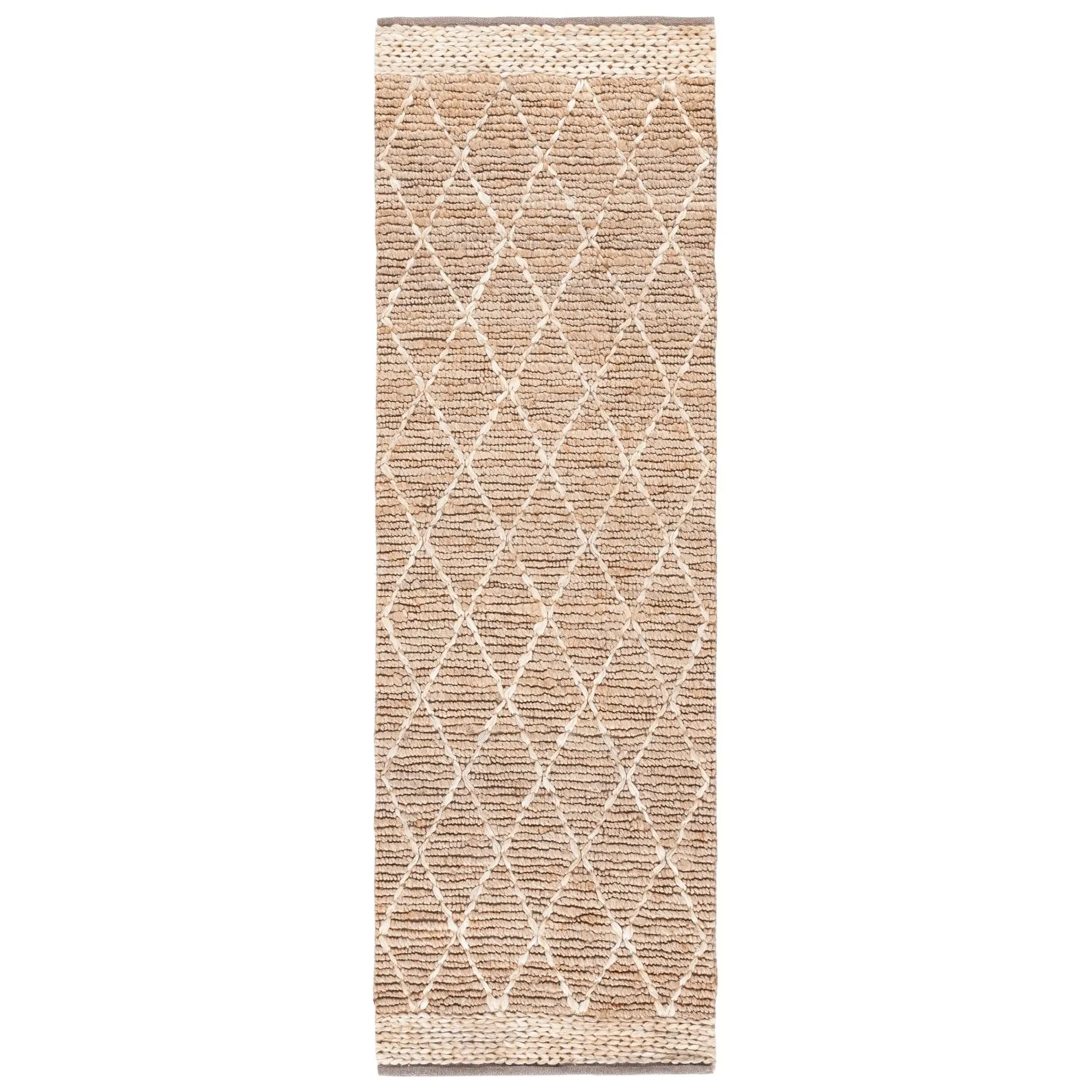 SAFAVIEH Handmade Natural Fiber Foolke Casual Jute Trellis Rug