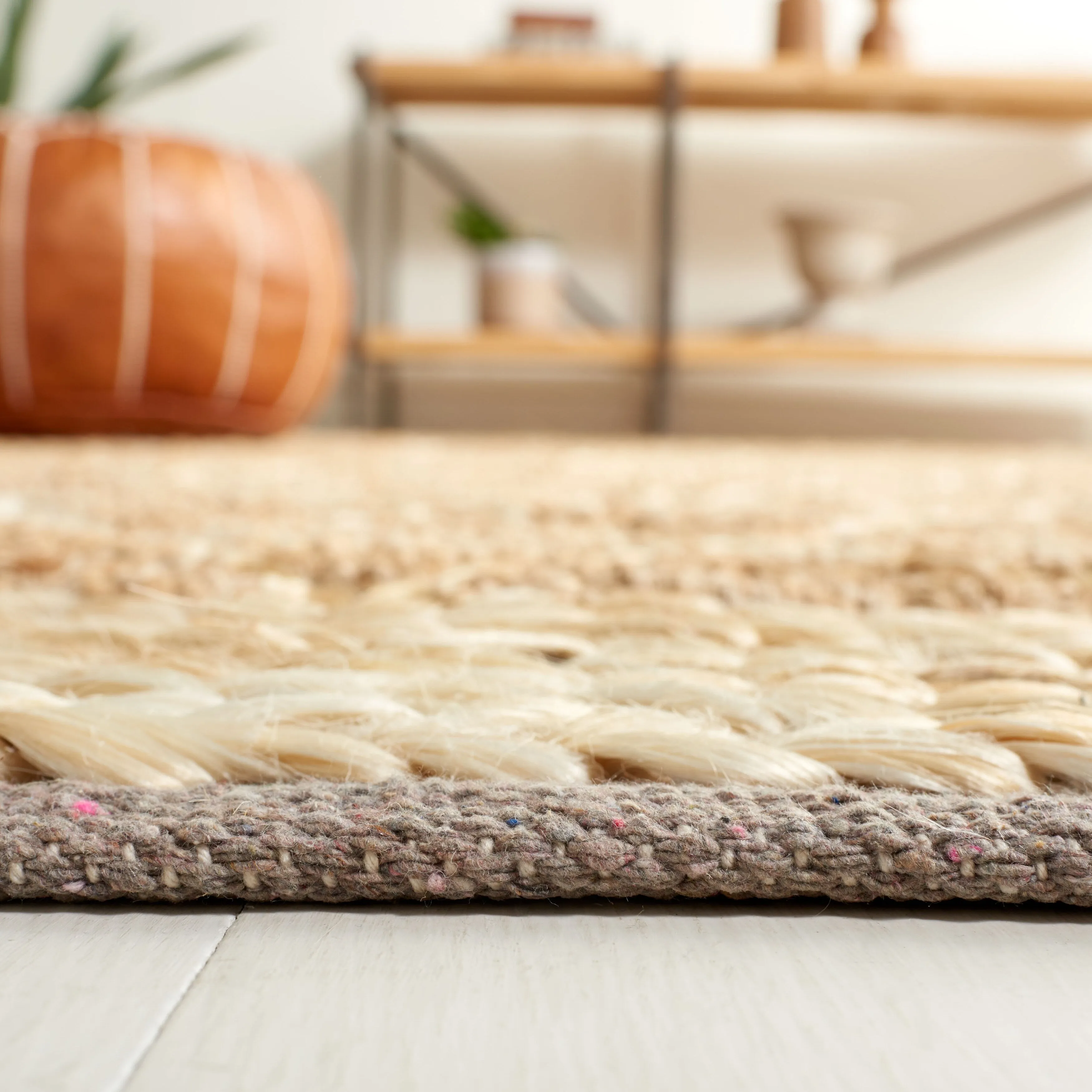 SAFAVIEH Handmade Natural Fiber Foolke Casual Jute Trellis Rug