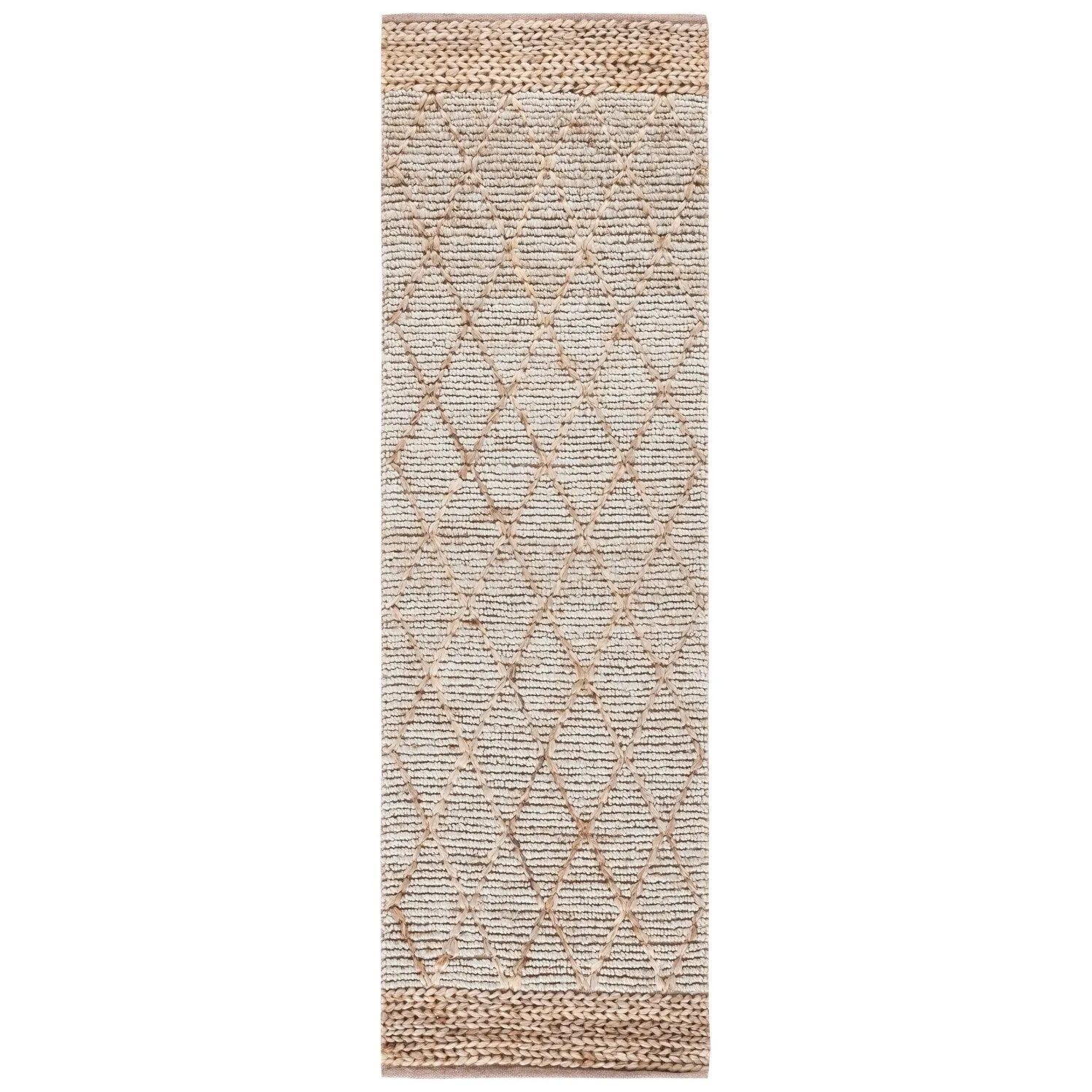 SAFAVIEH Handmade Natural Fiber Foolke Casual Jute Trellis Rug