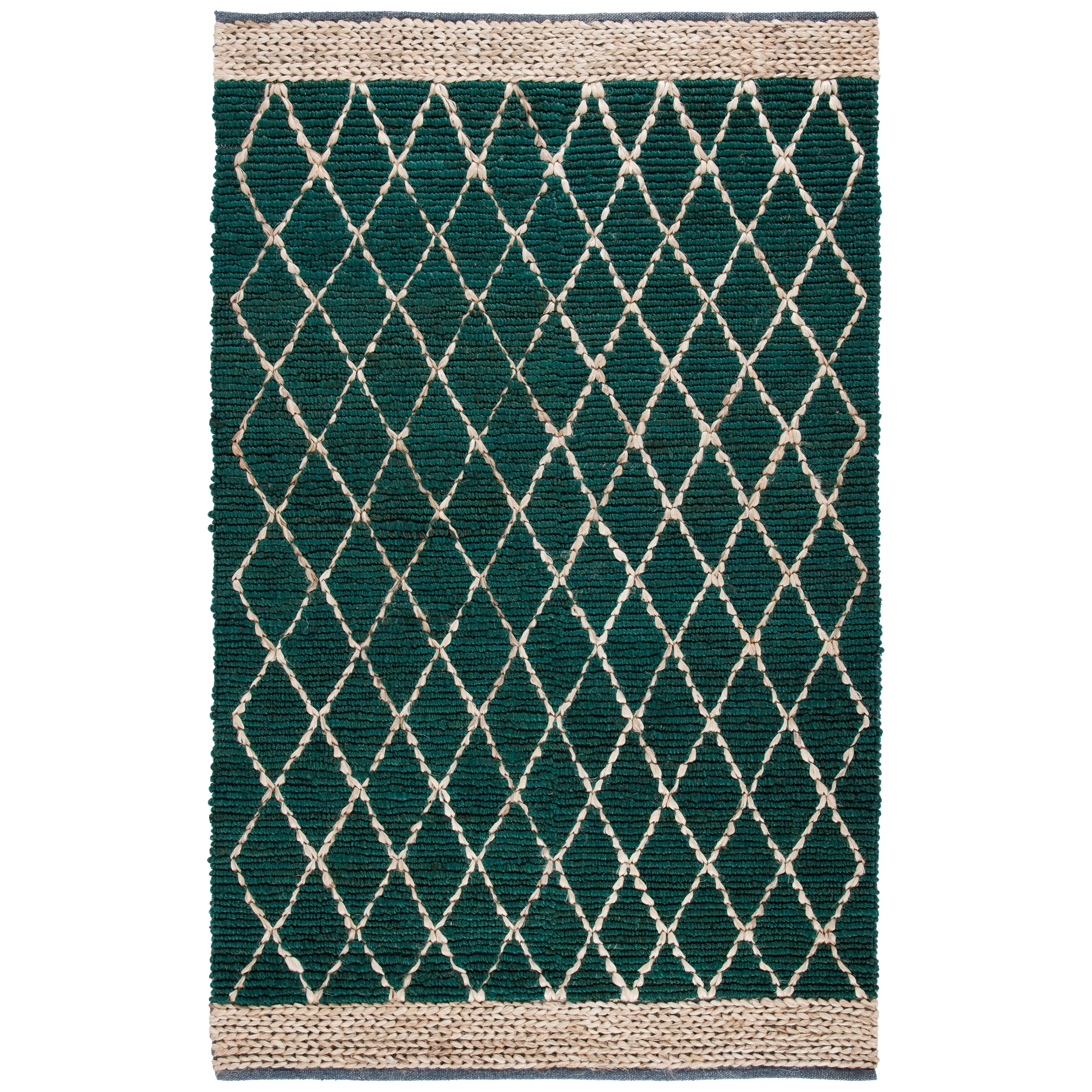 SAFAVIEH Handmade Natural Fiber Foolke Casual Jute Trellis Rug