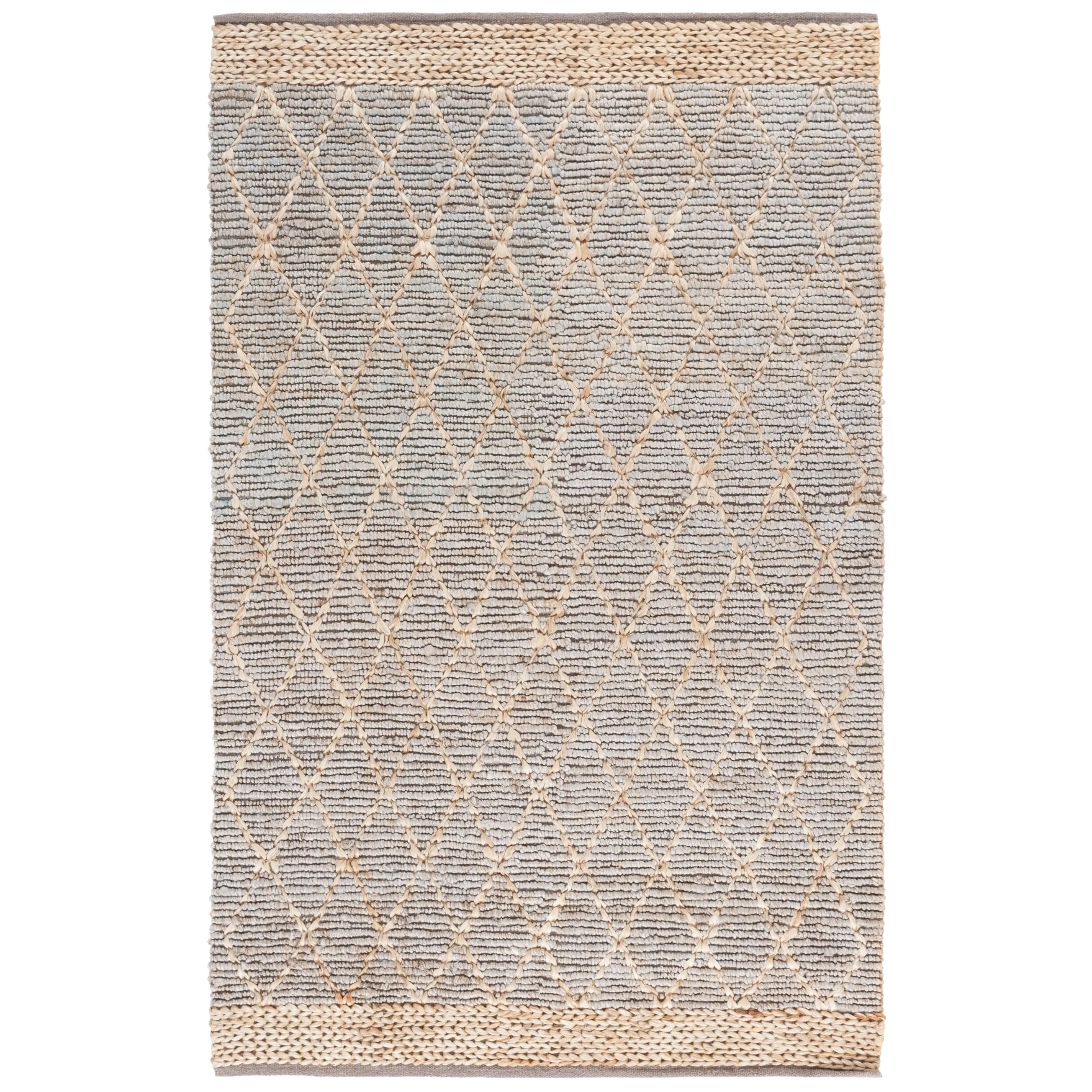 SAFAVIEH Handmade Natural Fiber Foolke Casual Jute Trellis Rug