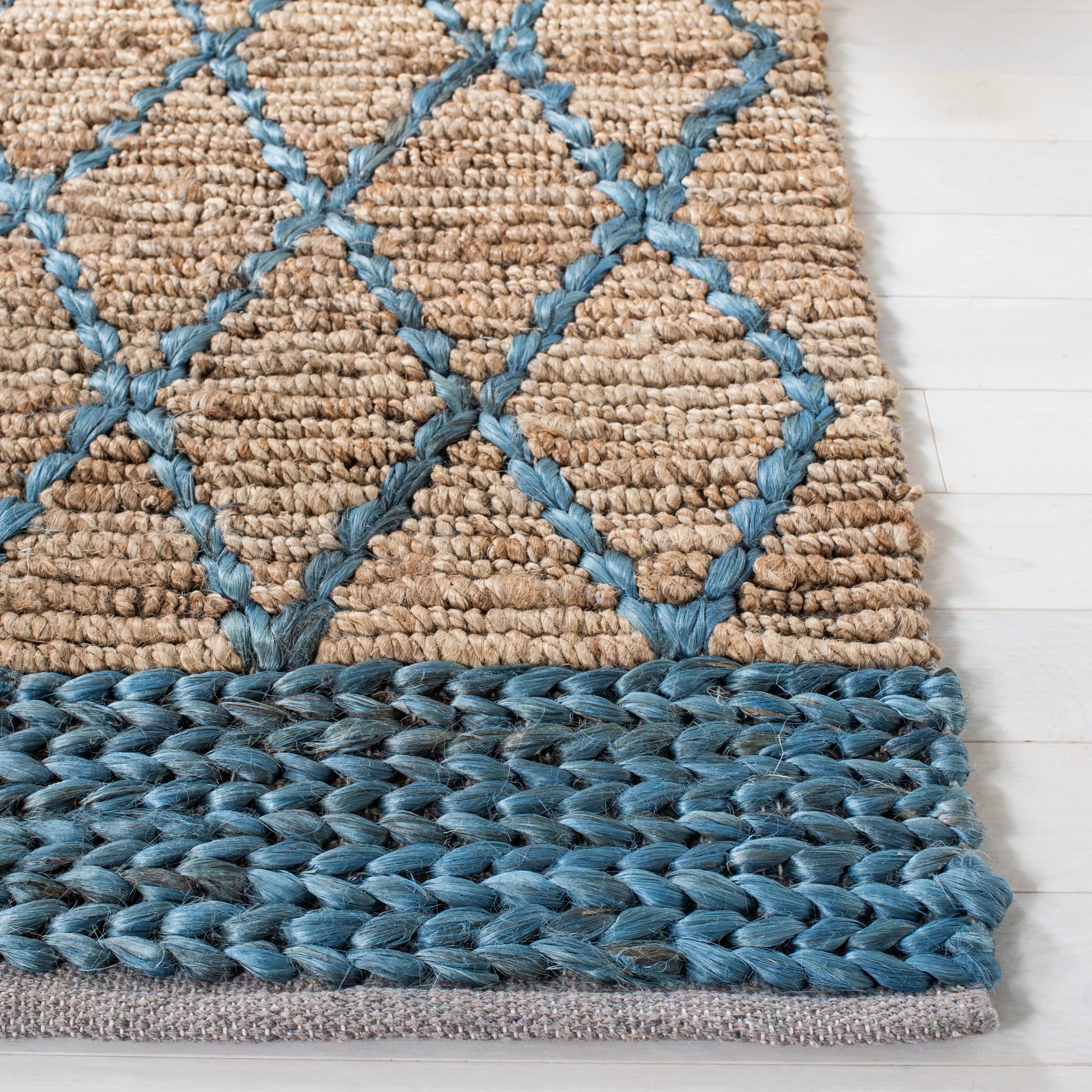 SAFAVIEH Handmade Natural Fiber Foolke Casual Jute Trellis Rug