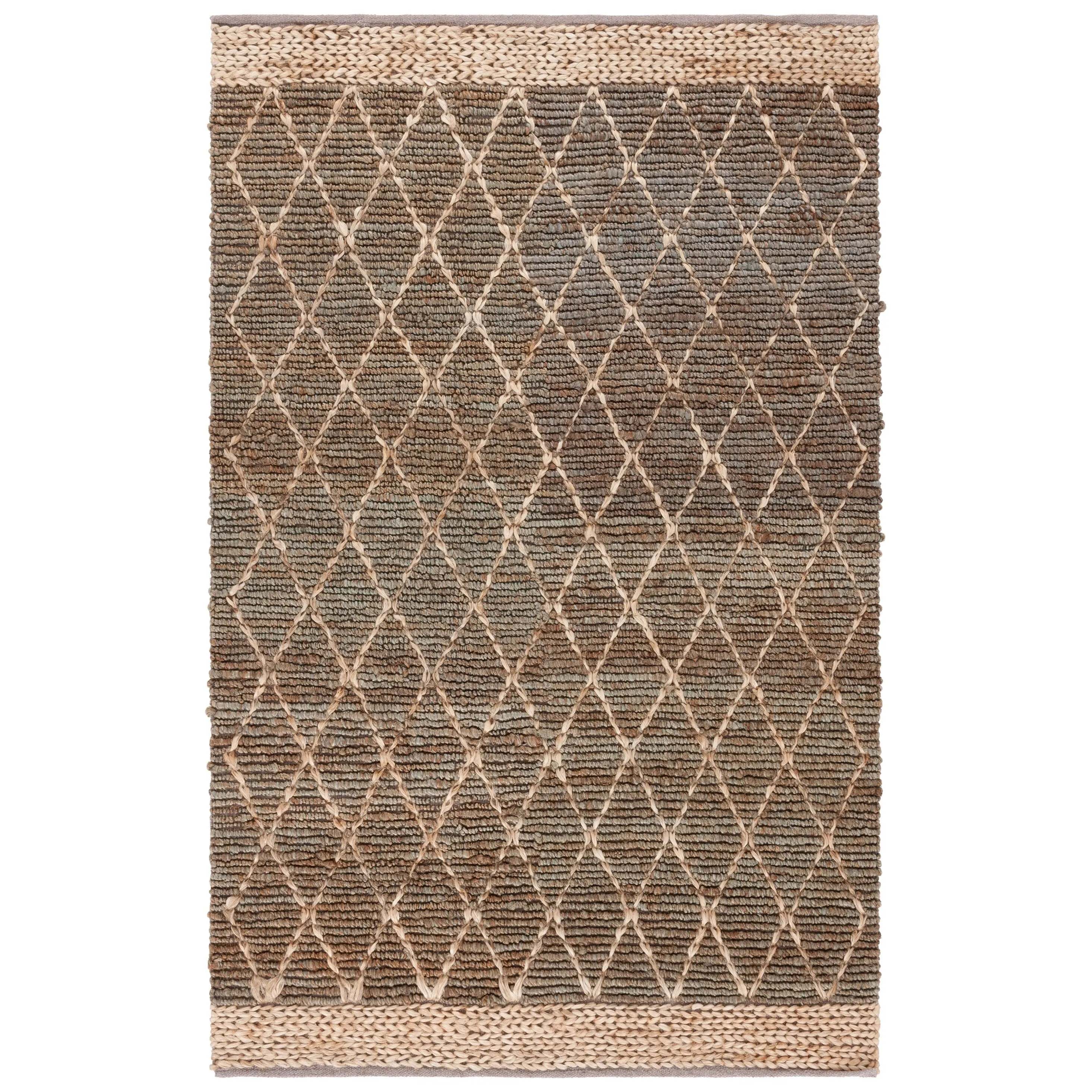 SAFAVIEH Handmade Natural Fiber Foolke Casual Jute Trellis Rug