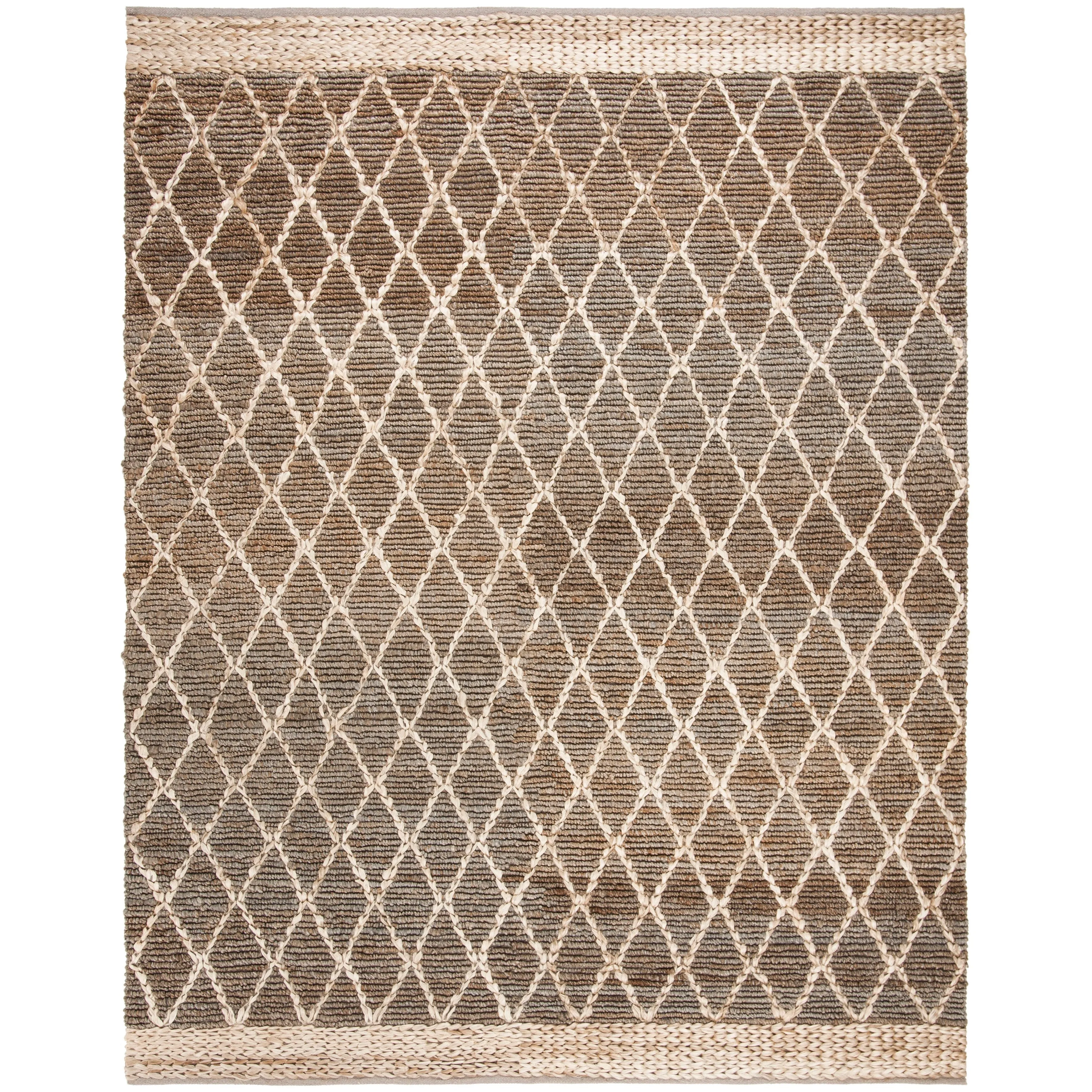 SAFAVIEH Handmade Natural Fiber Foolke Casual Jute Trellis Rug