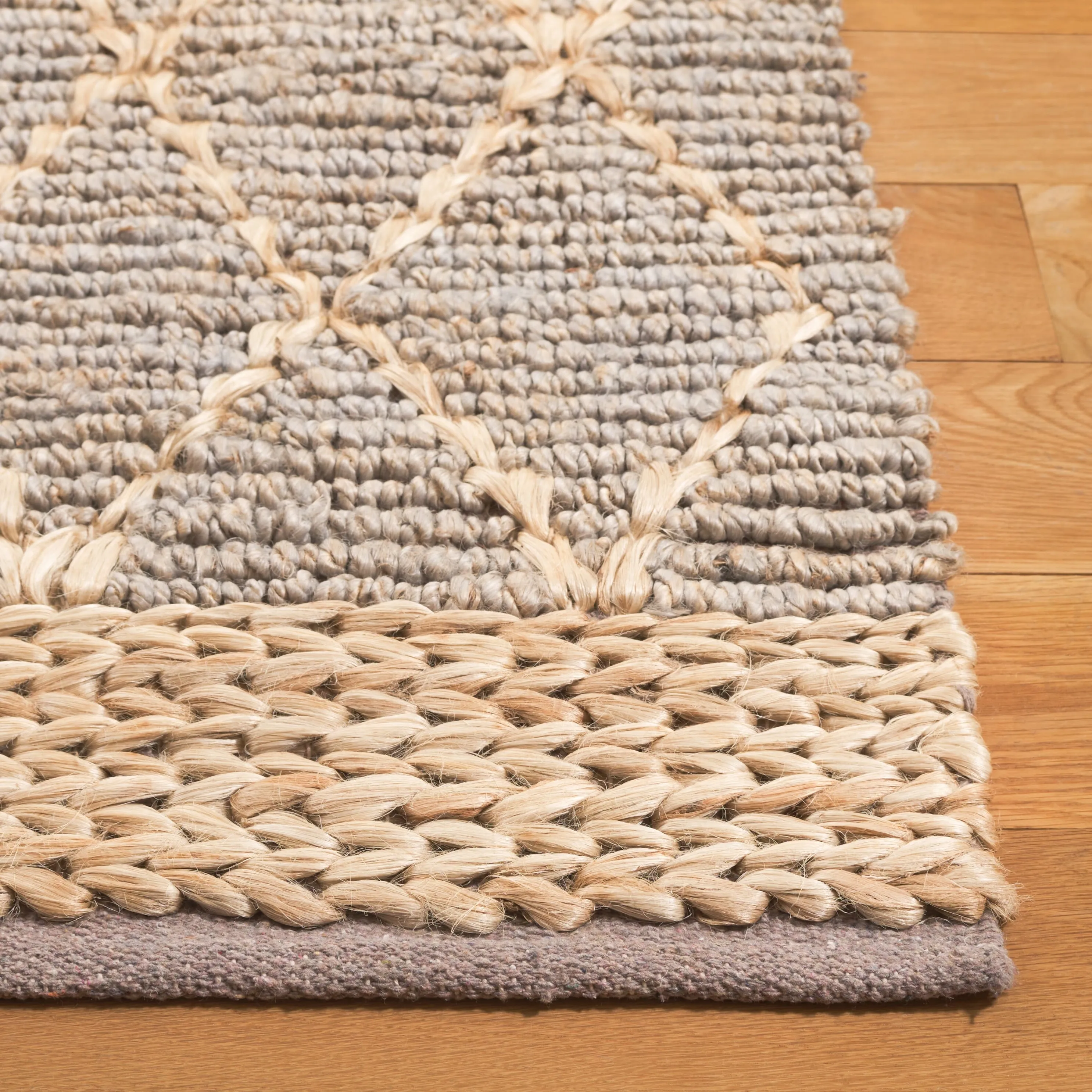 SAFAVIEH Handmade Natural Fiber Foolke Casual Jute Trellis Rug