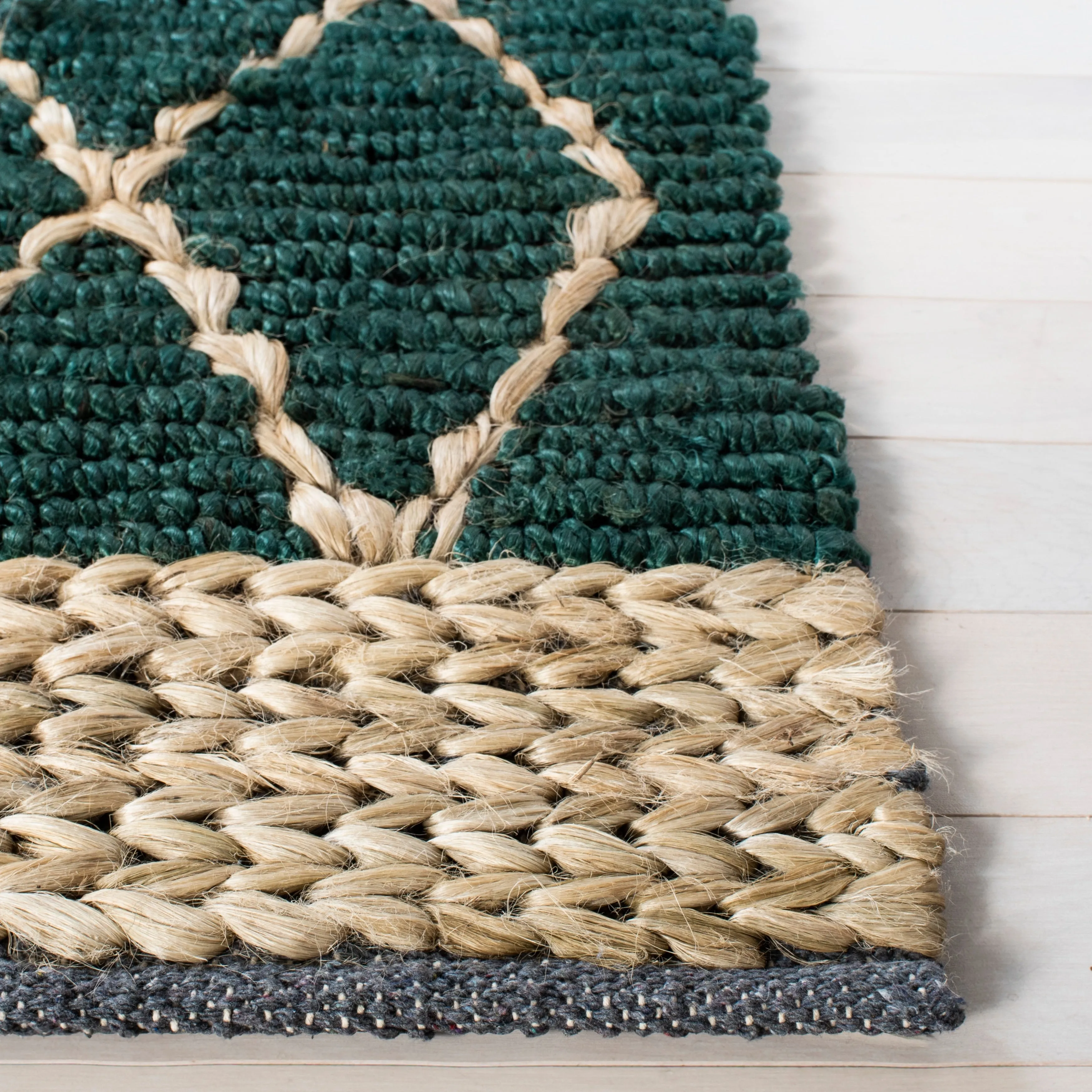 SAFAVIEH Handmade Natural Fiber Foolke Casual Jute Trellis Rug