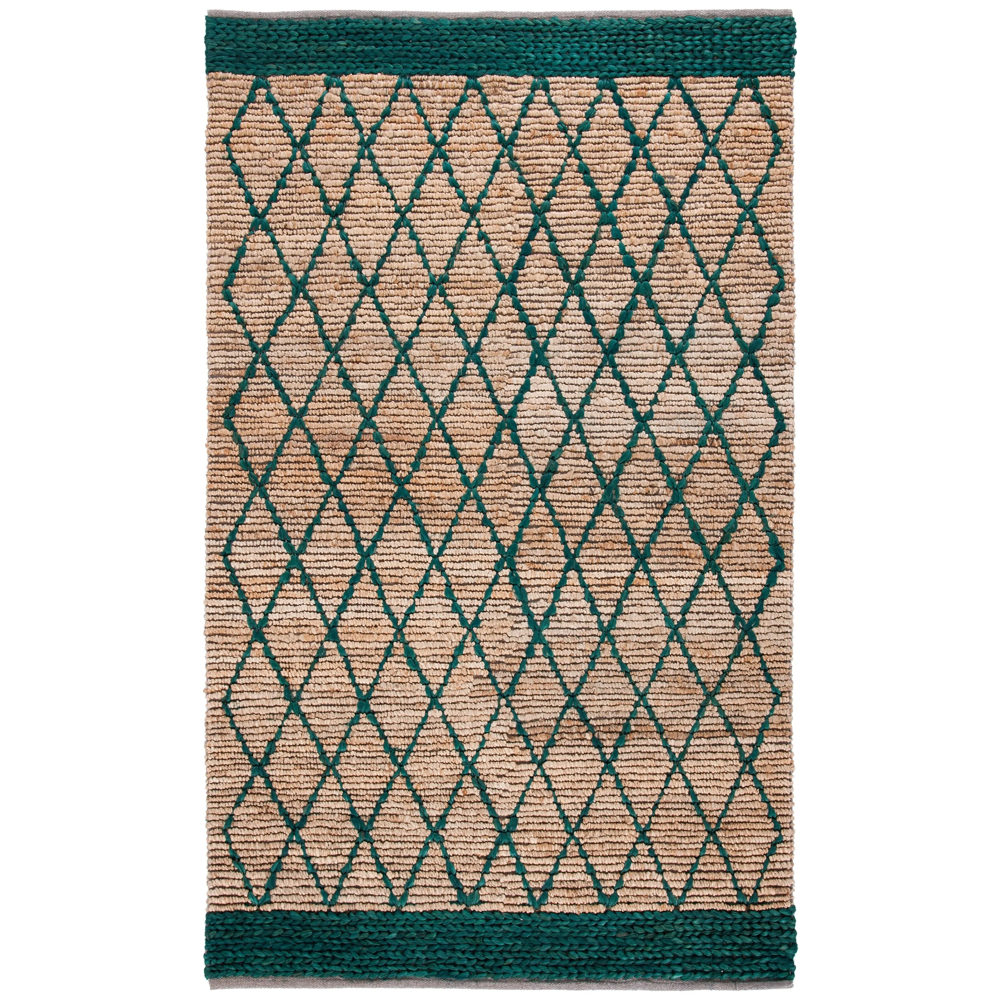 SAFAVIEH Handmade Natural Fiber Foolke Casual Jute Trellis Rug