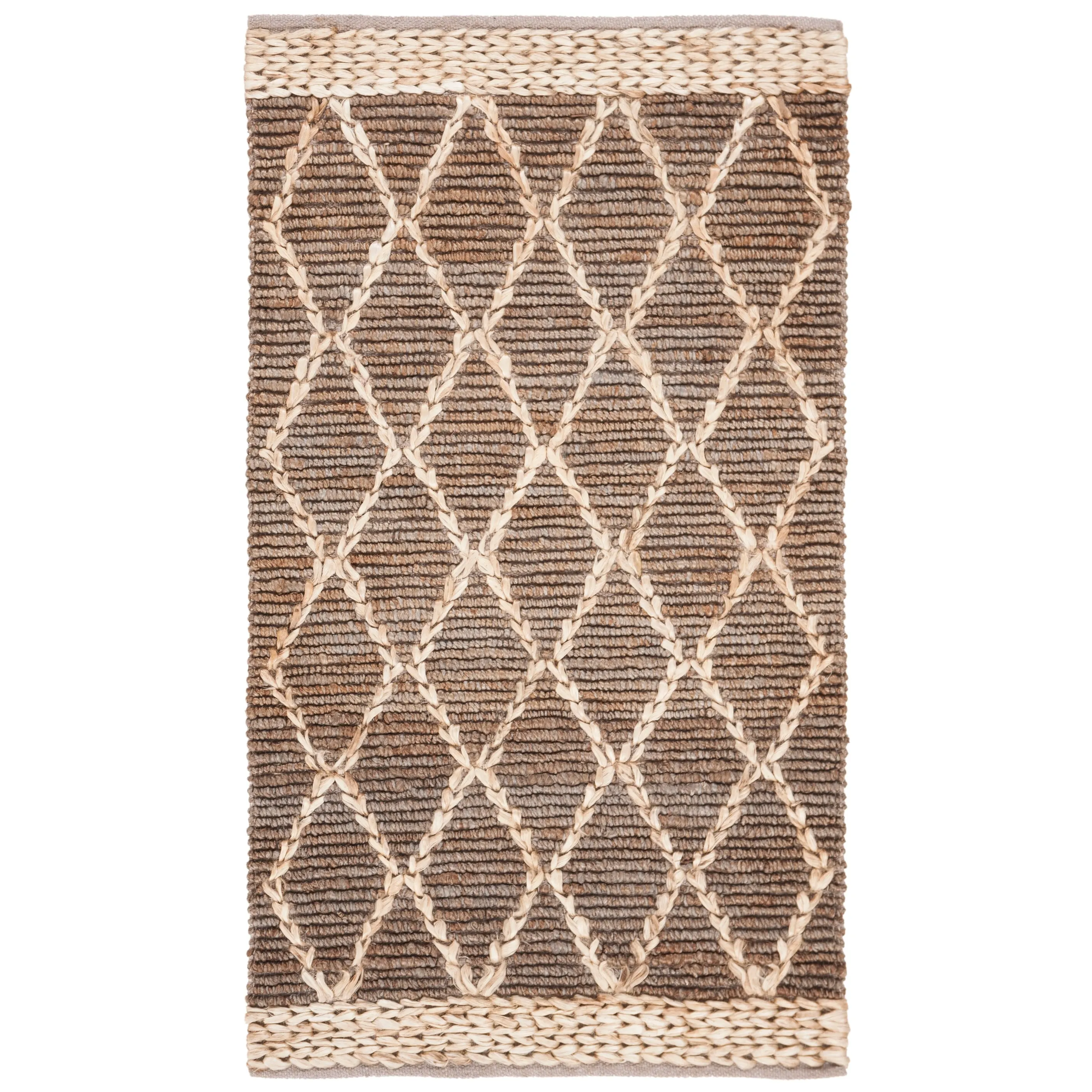 SAFAVIEH Handmade Natural Fiber Foolke Casual Jute Trellis Rug