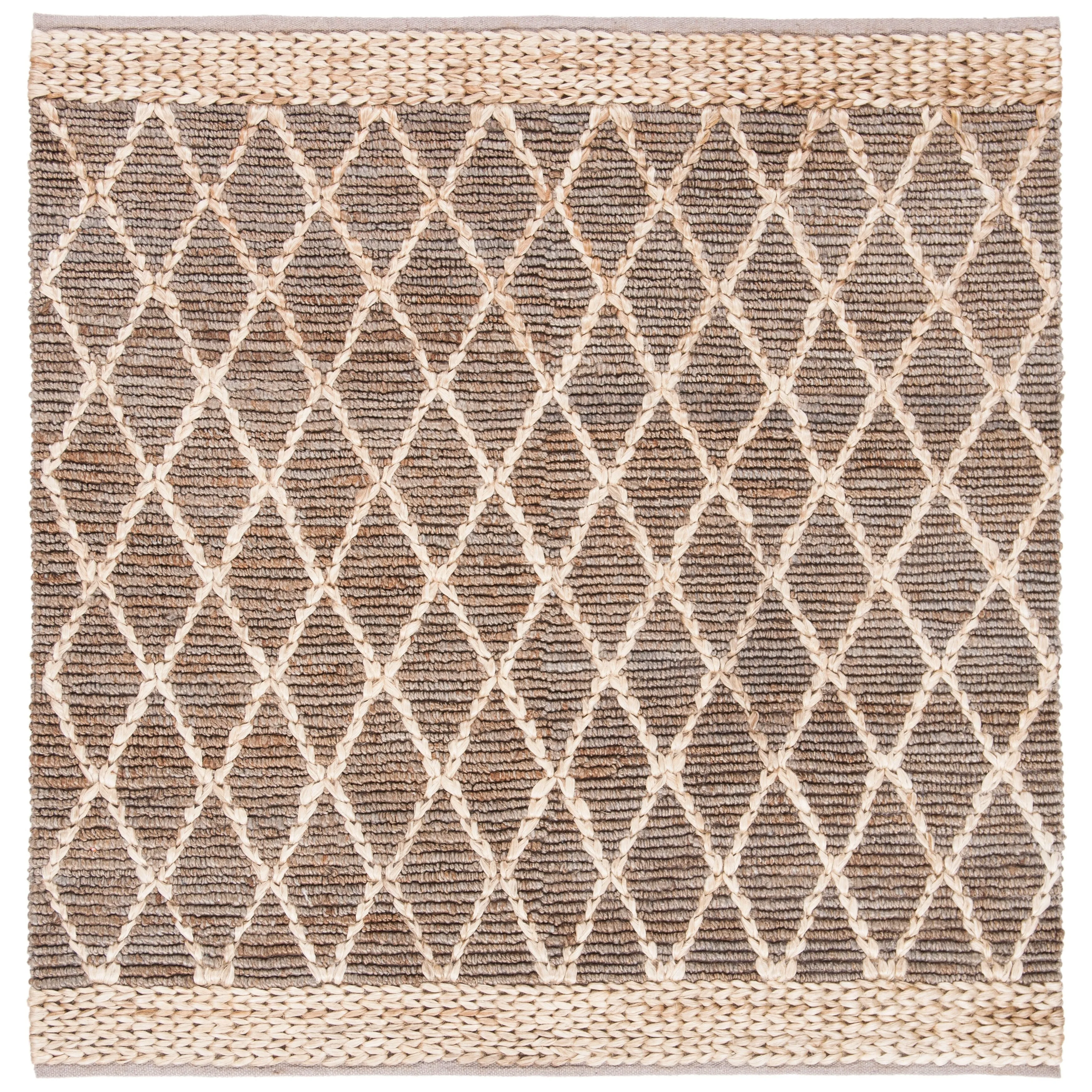 SAFAVIEH Handmade Natural Fiber Foolke Casual Jute Trellis Rug