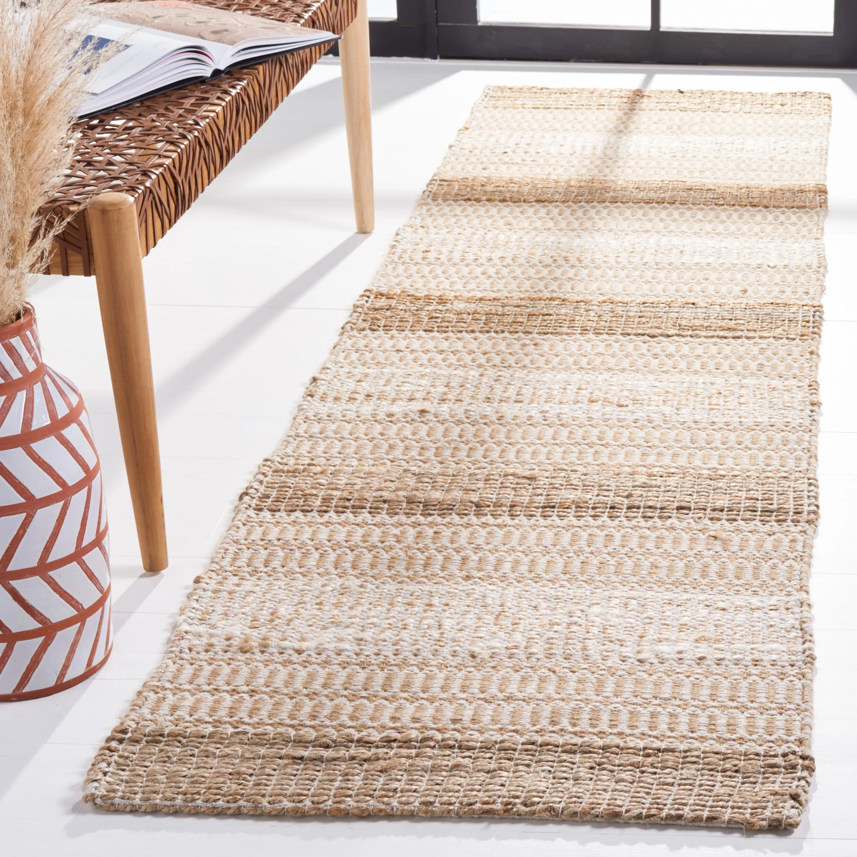 SAFAVIEH Handmade Natural Fiber Galilea Geometric Seagrass Rug