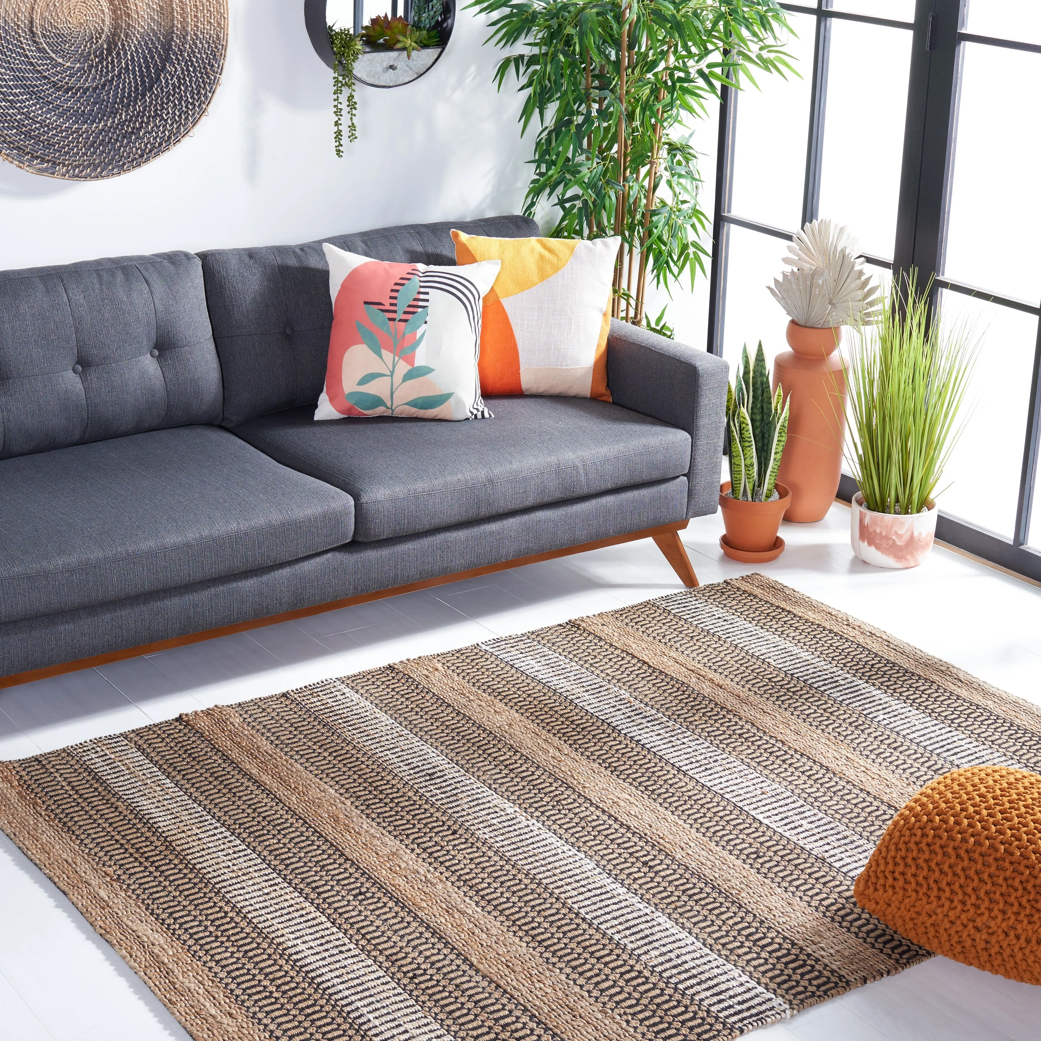 SAFAVIEH Handmade Natural Fiber Galilea Geometric Seagrass Rug