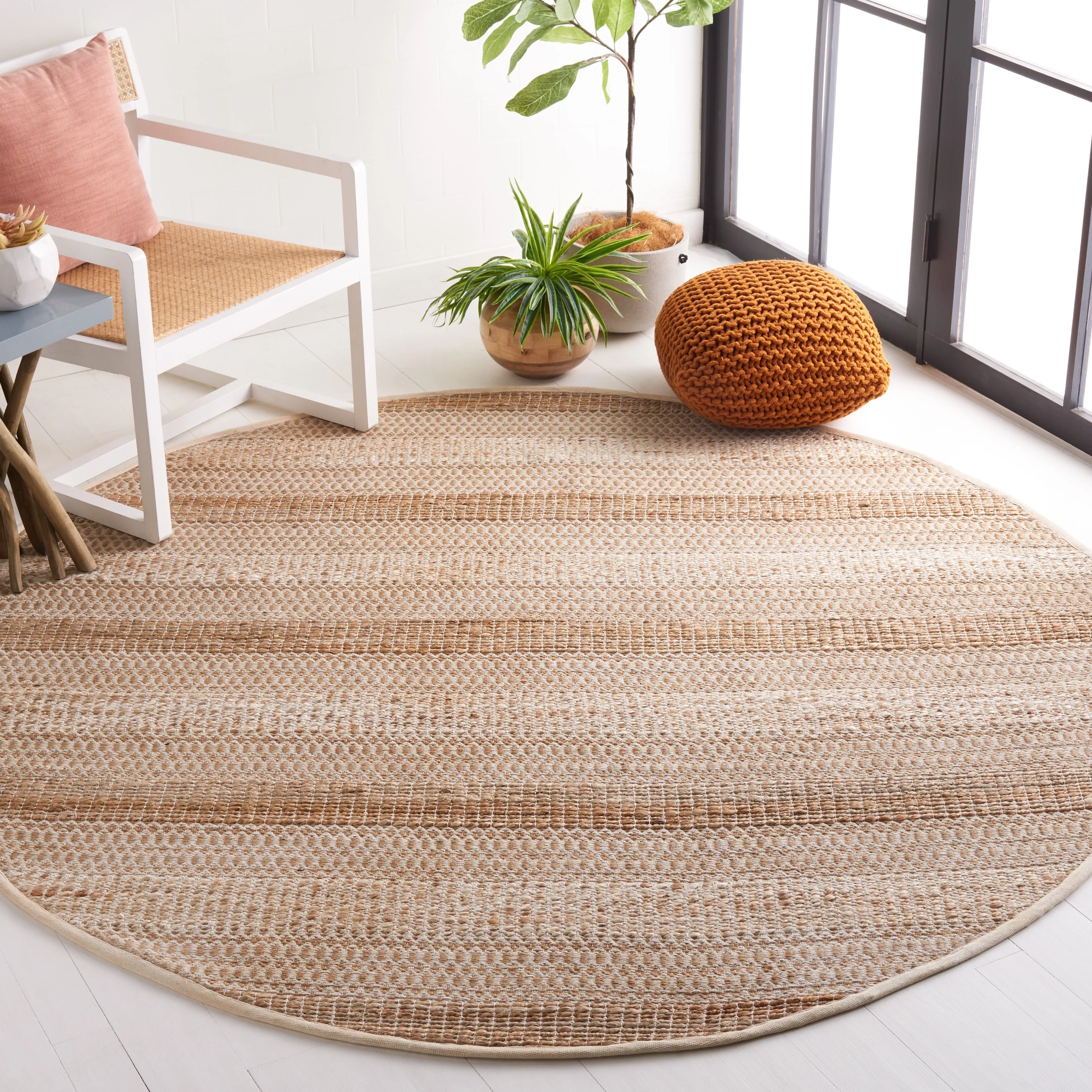 SAFAVIEH Handmade Natural Fiber Galilea Geometric Seagrass Rug