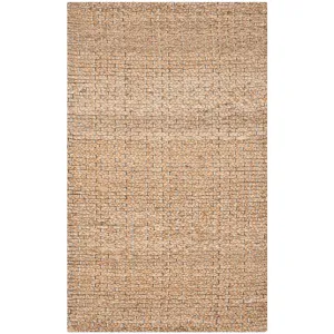 SAFAVIEH Handmade Natural Fiber Grainne Jute Rug - Light Blue/Natural - 2' 6 x 4'