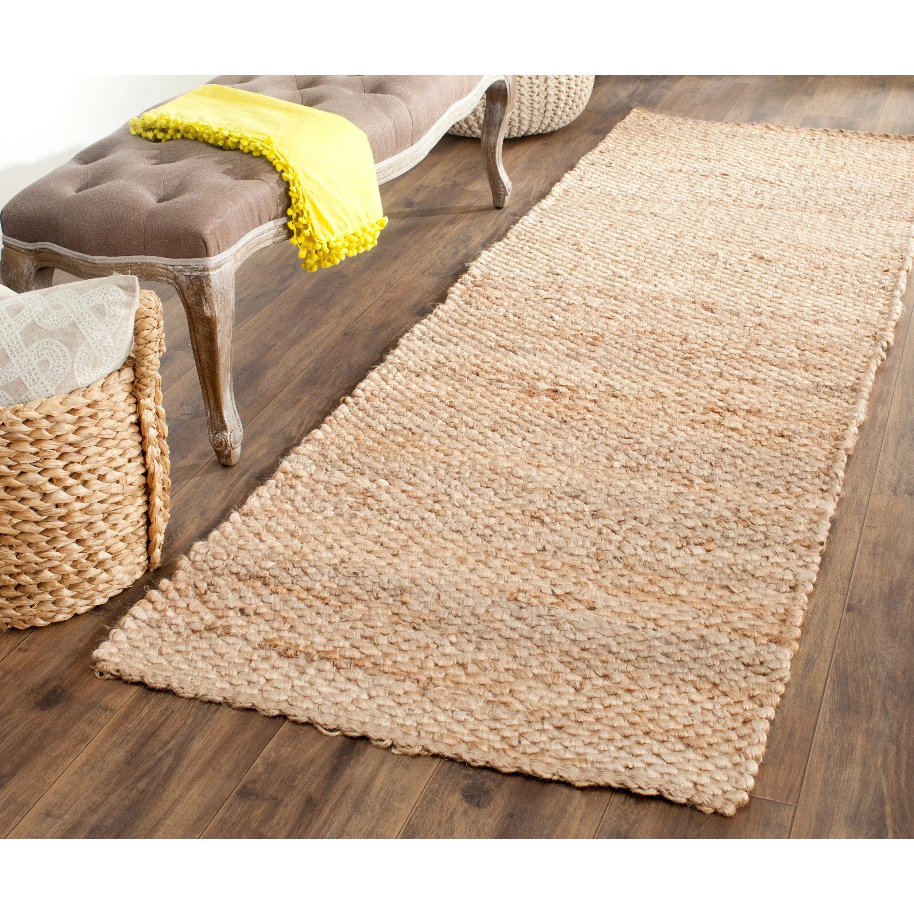 SAFAVIEH Handmade Natural Fiber Roksana Jute Rug - Natural - 2' 6 x 10'