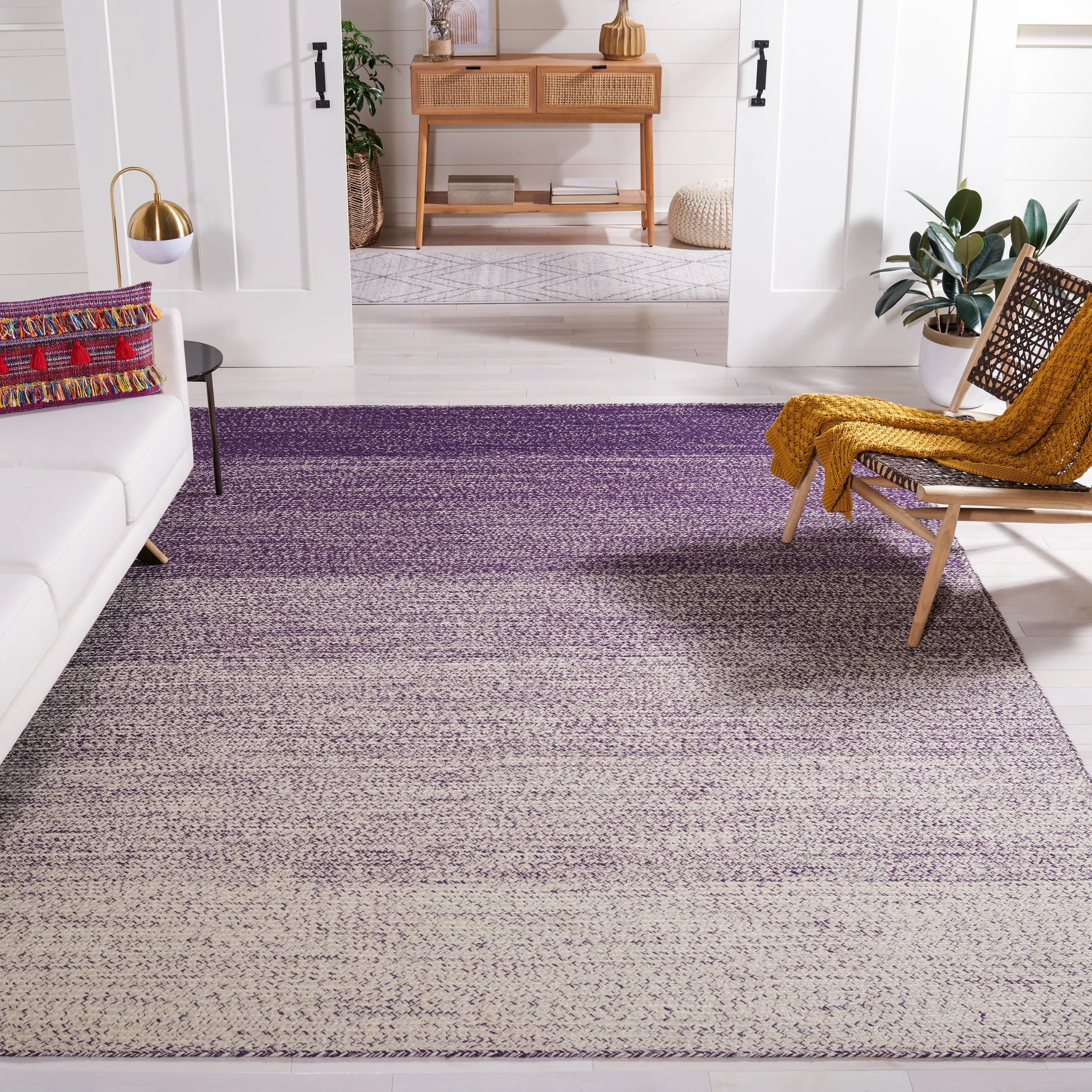 SAFAVIEH Handmade Natural Fiber Sambula Ombre Jute Rug