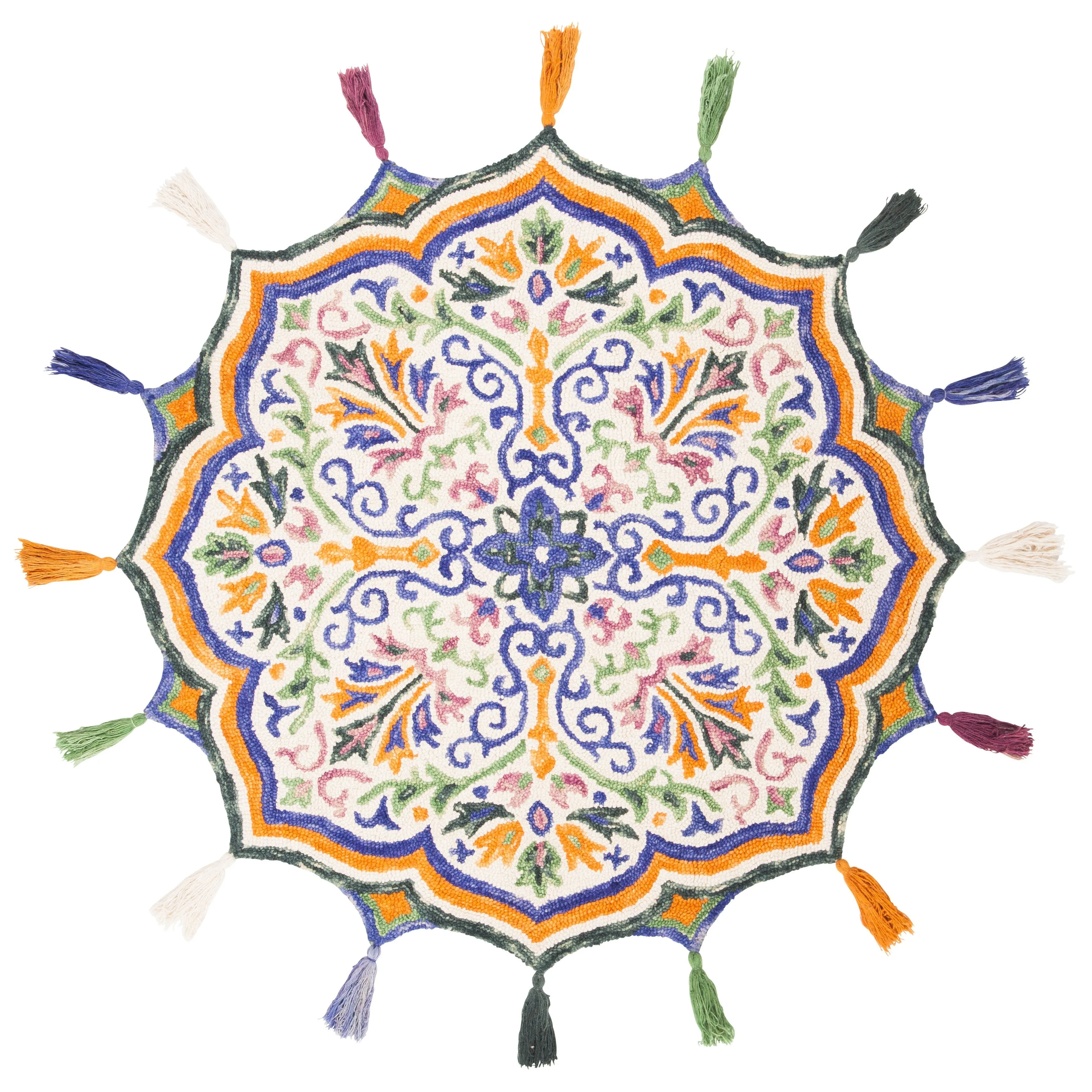 SAFAVIEH Handmade Novelty Lupe Bohemian Floral Wool Rug