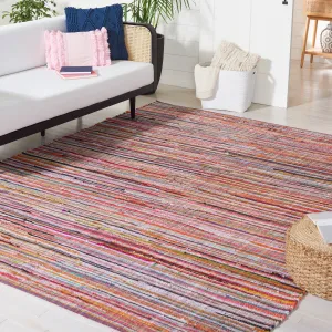 SAFAVIEH. Handmade Rag Rug Izabella Stripe Cotton Rug