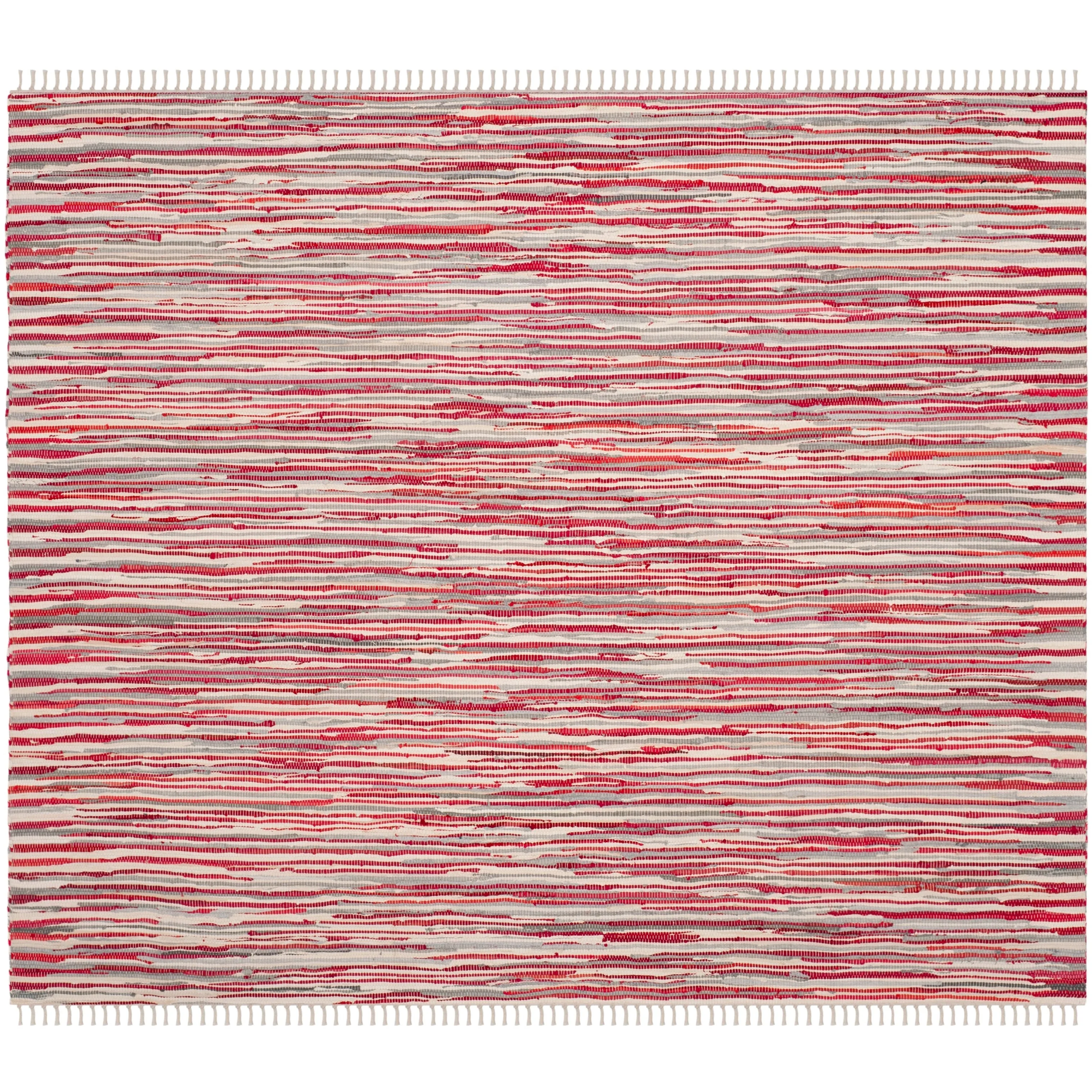 SAFAVIEH Handmade Rag Rug Nya Casual Stripe Cotton Rug