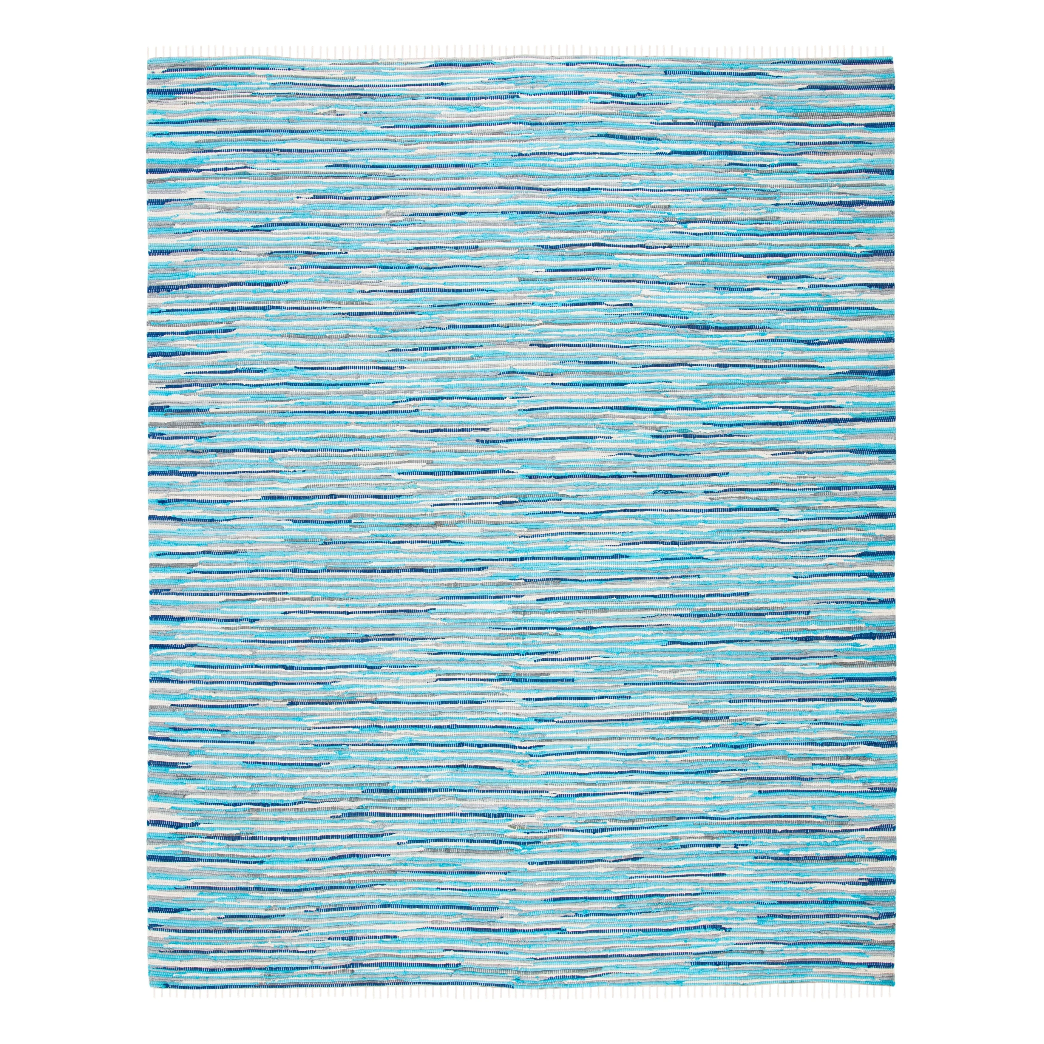 SAFAVIEH Handmade Rag Rug Nya Casual Stripe Cotton Rug