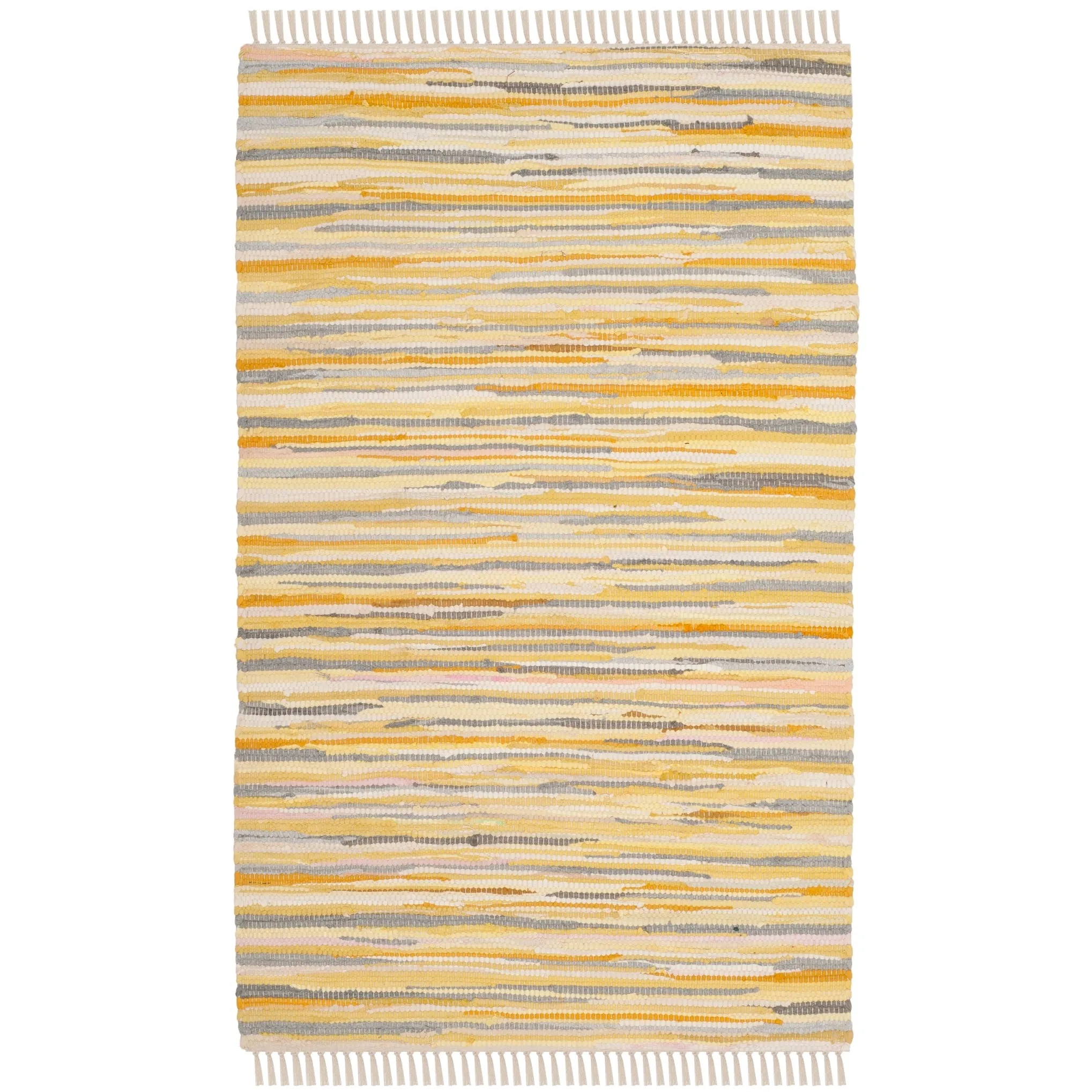 SAFAVIEH Handmade Rag Rug Nya Casual Stripe Cotton Rug
