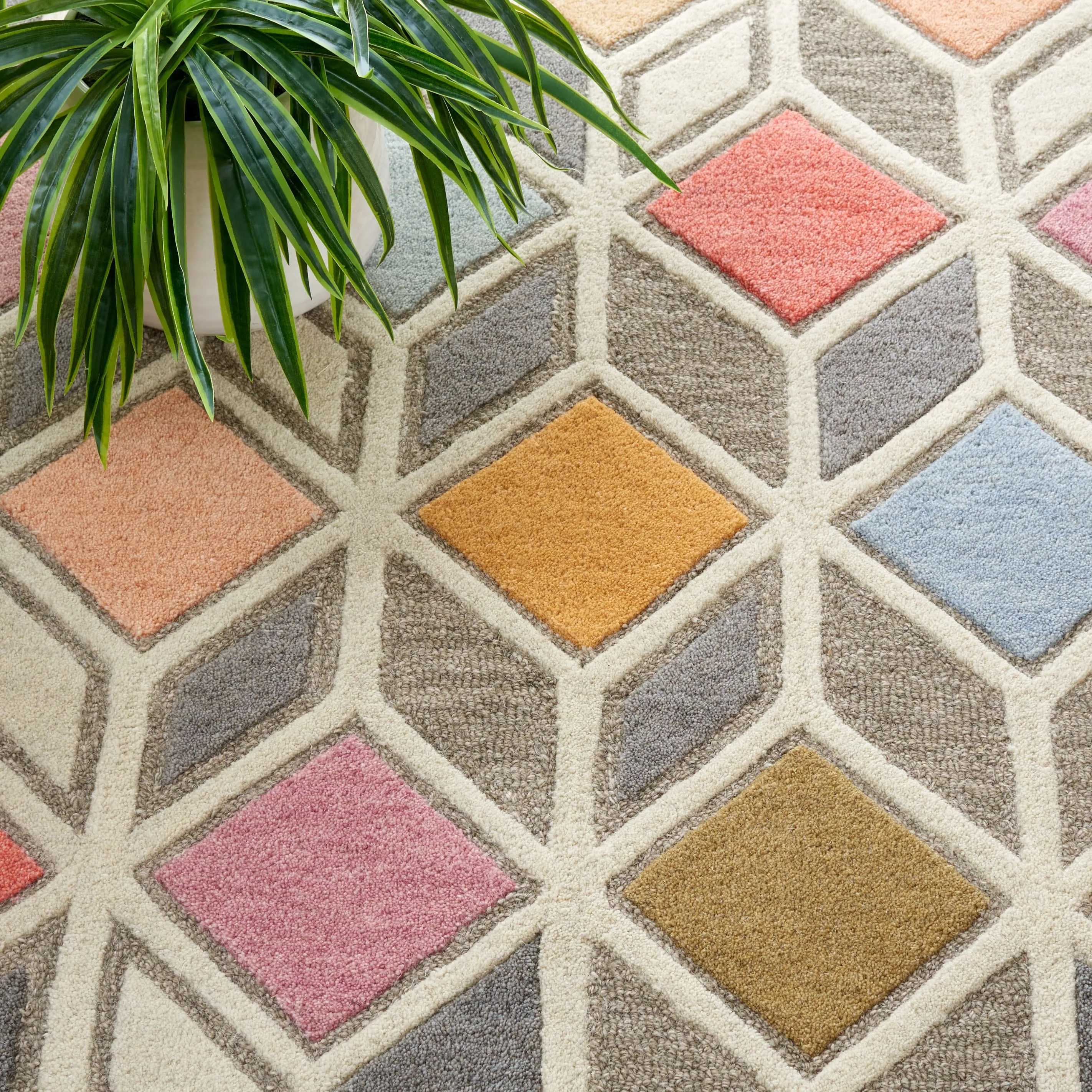 SAFAVIEH Handmade Rodeo Drive Alexys Mid-Century Modern Wool Rug