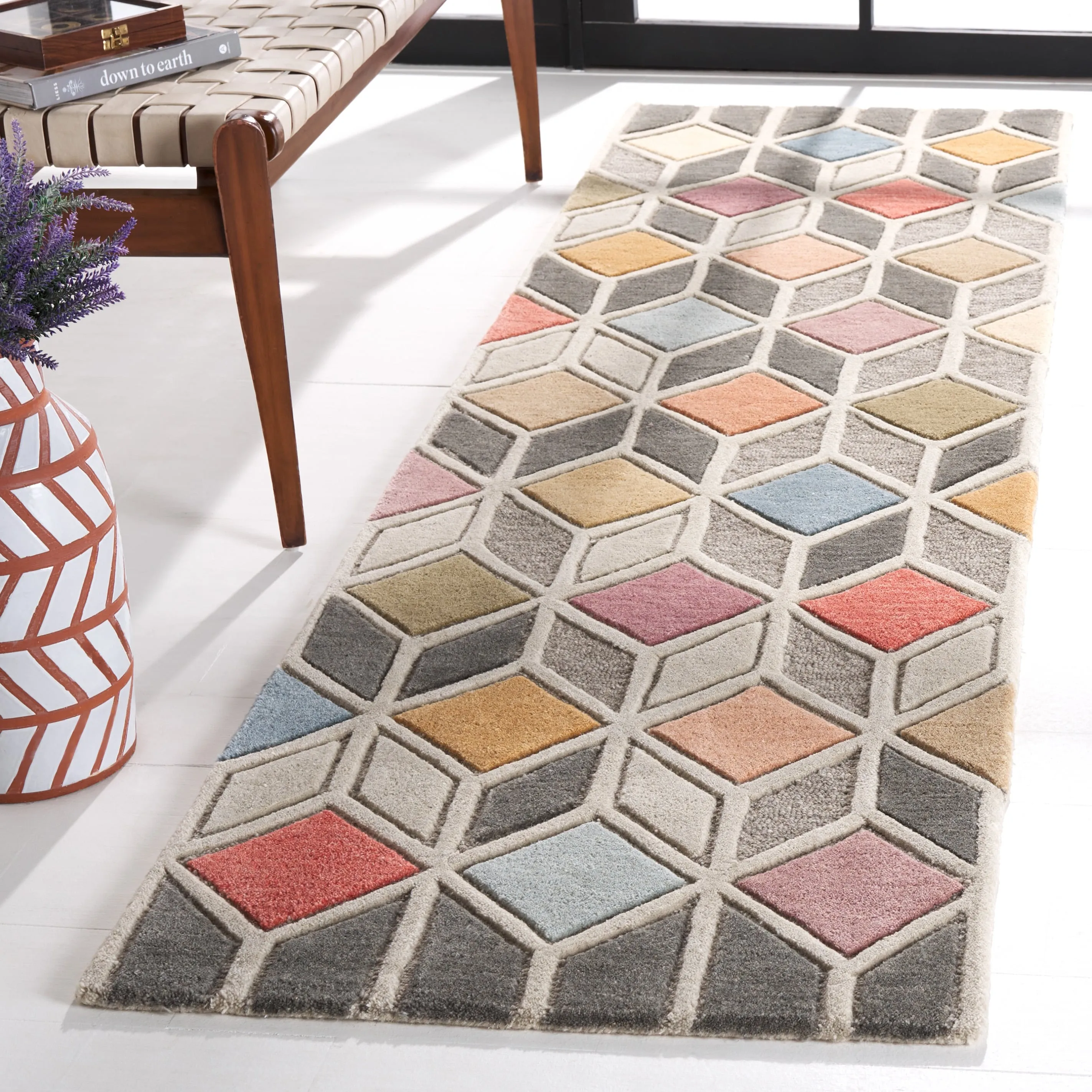 SAFAVIEH Handmade Rodeo Drive Alexys Mid-Century Modern Wool Rug