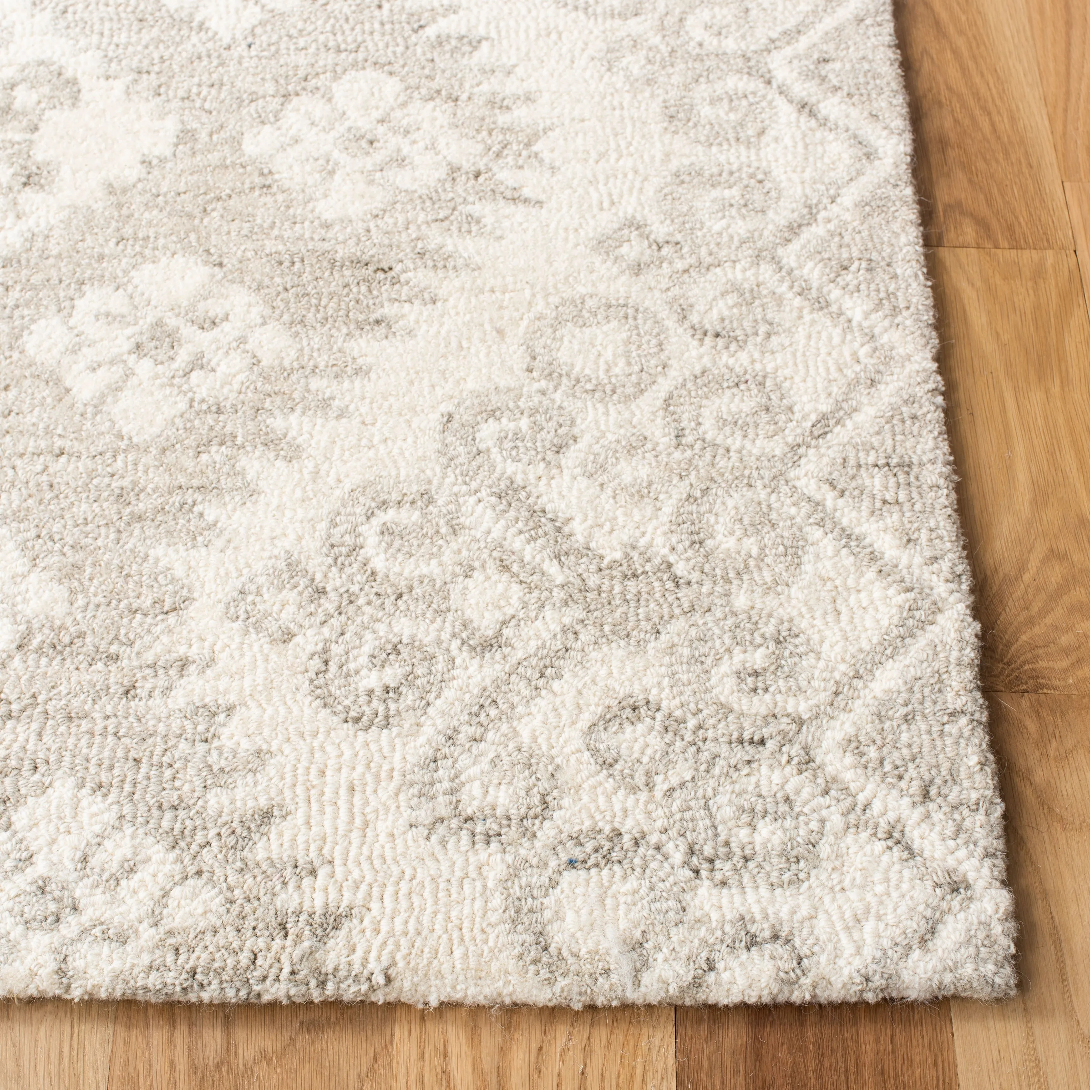 SAFAVIEH Handmade Snowflake Micro-loop Modern Wool Area Rug