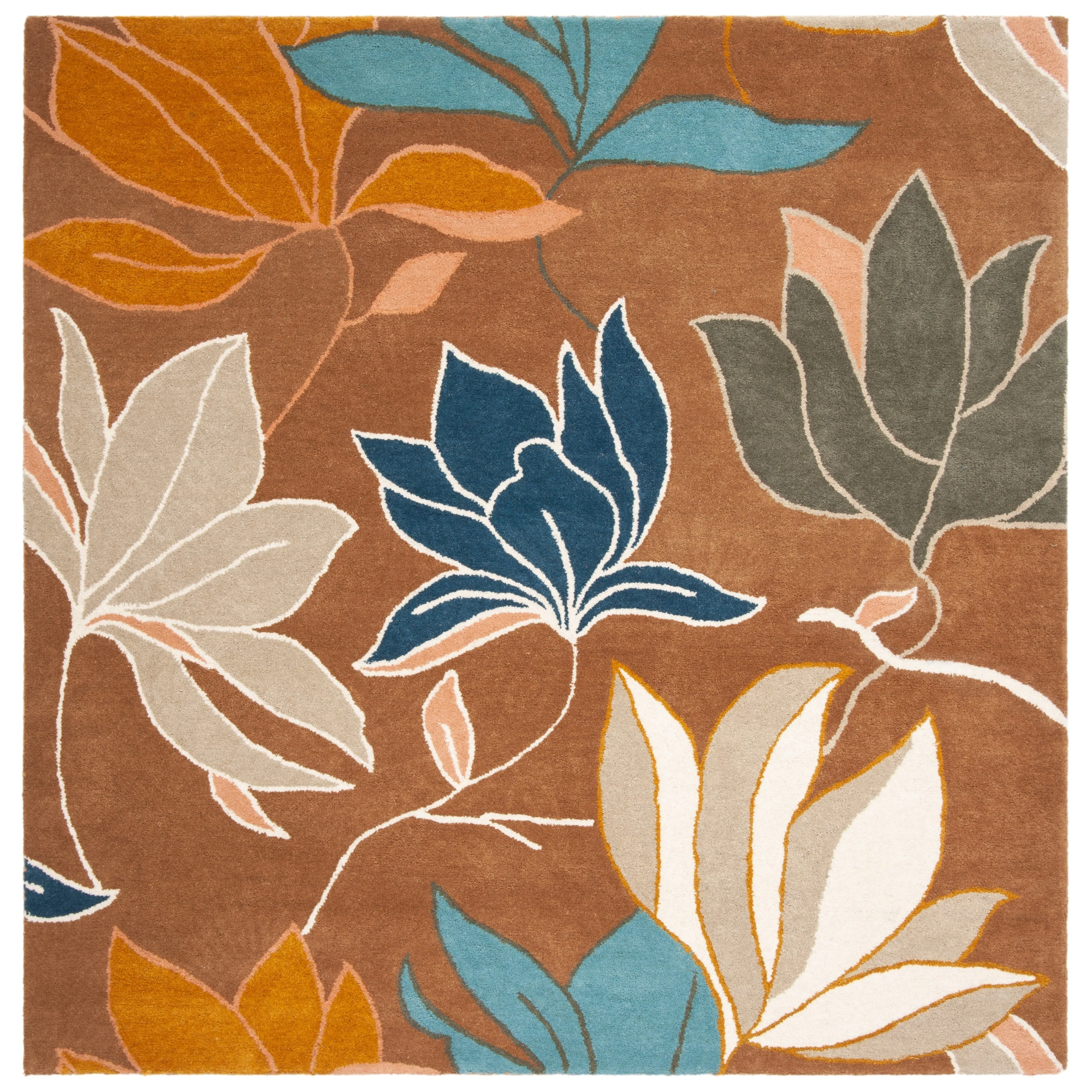 SAFAVIEH Handmade Soho Siobhan Floral N.Z. Wool Rug